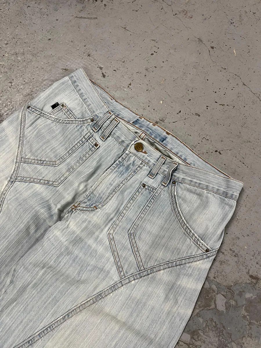 Roberto Cavalli 2000s Cavalli Light Blue Stiched Denim Jeans Size US 32 / EU 48 - 7 Thumbnail