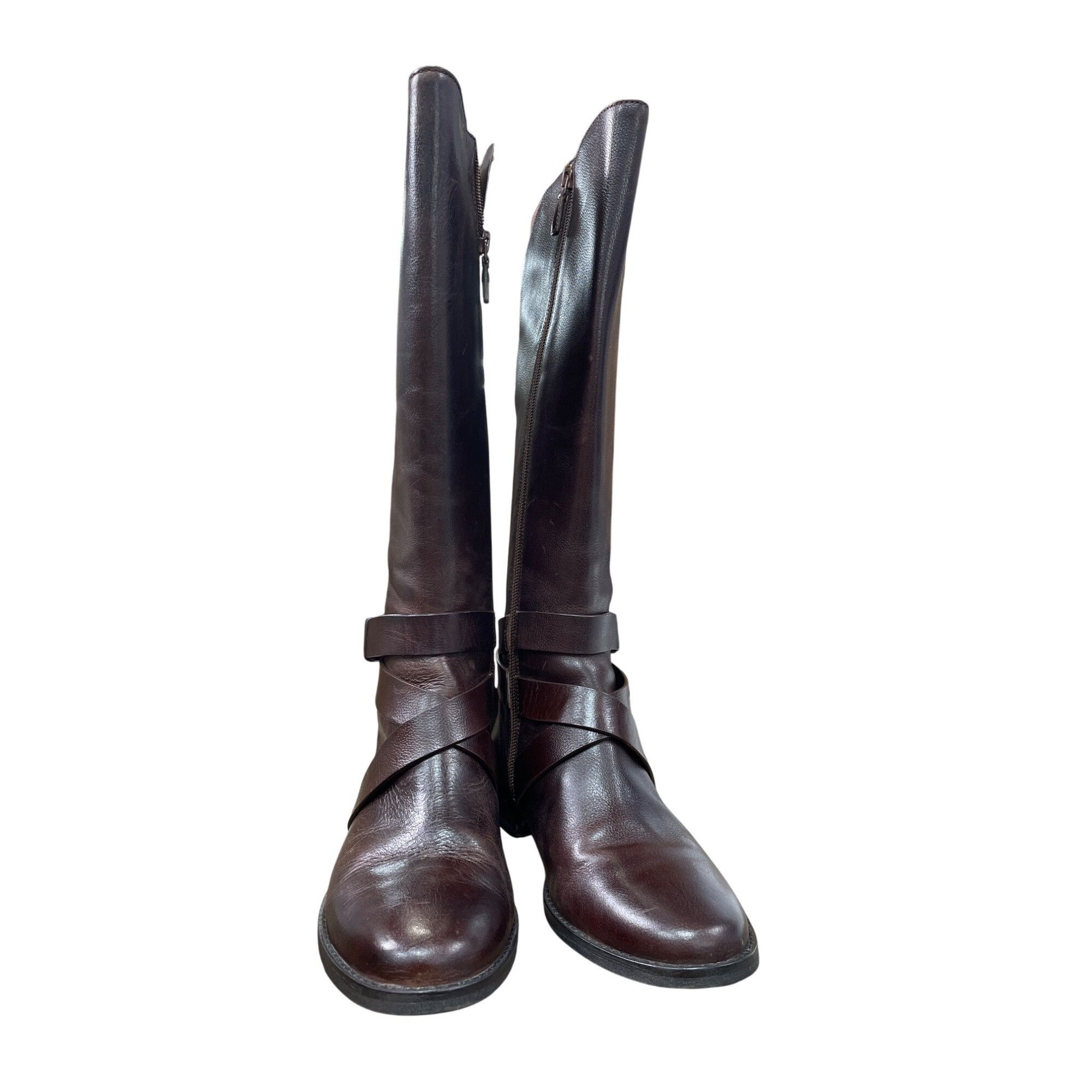 Cole Haan Cole Haan Womens Brown Leather Equestrian Boots Size 6.5B SK Size US 6.5 / IT 36.5 - 6 Thumbnail