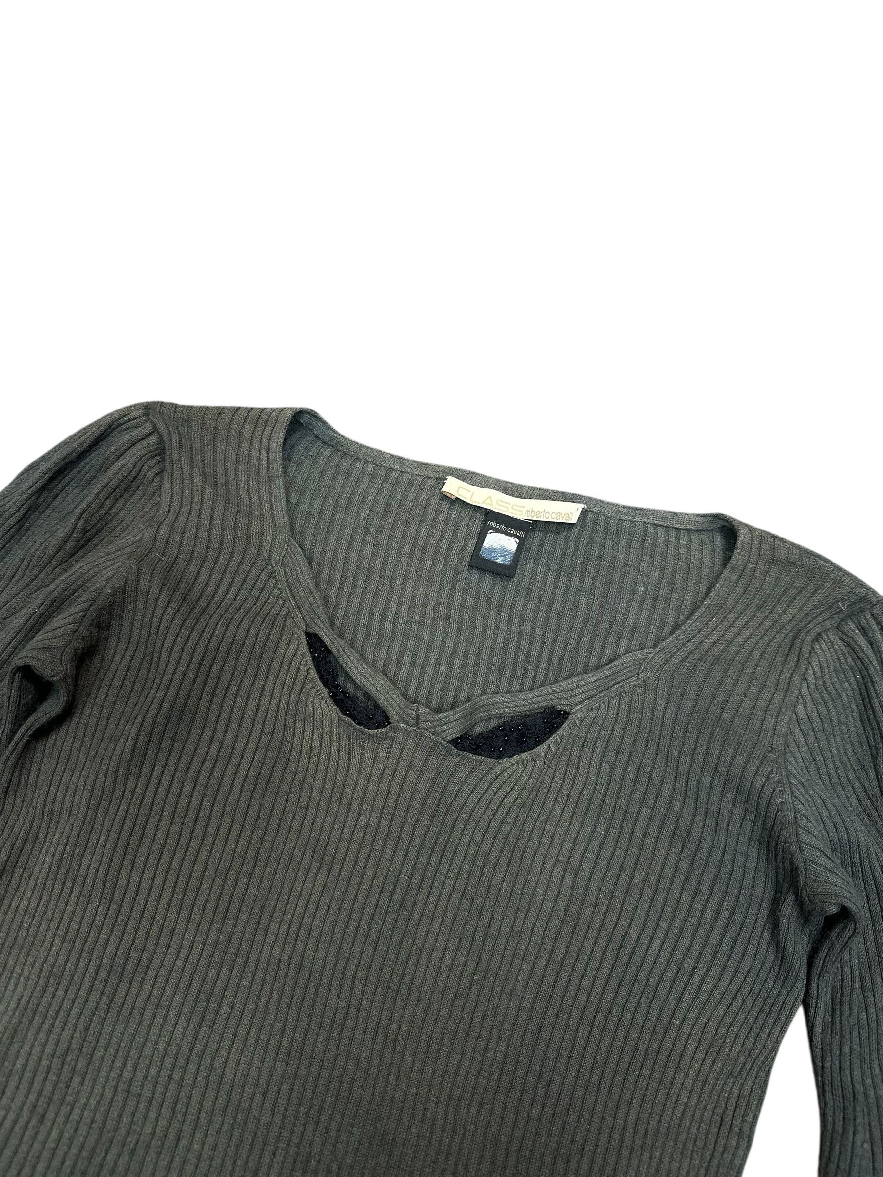 Roberto Cavalli Cavalli military avant-garde army sweater Size S / US 4 / IT 40 - 4 Thumbnail