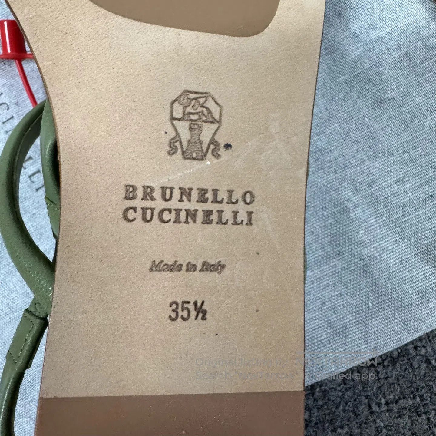 Brunello Cucinelli Brunello Cucinelli Square-toed, toe-clamping Monili water Size US 5 / IT 35 - 6 Thumbnail