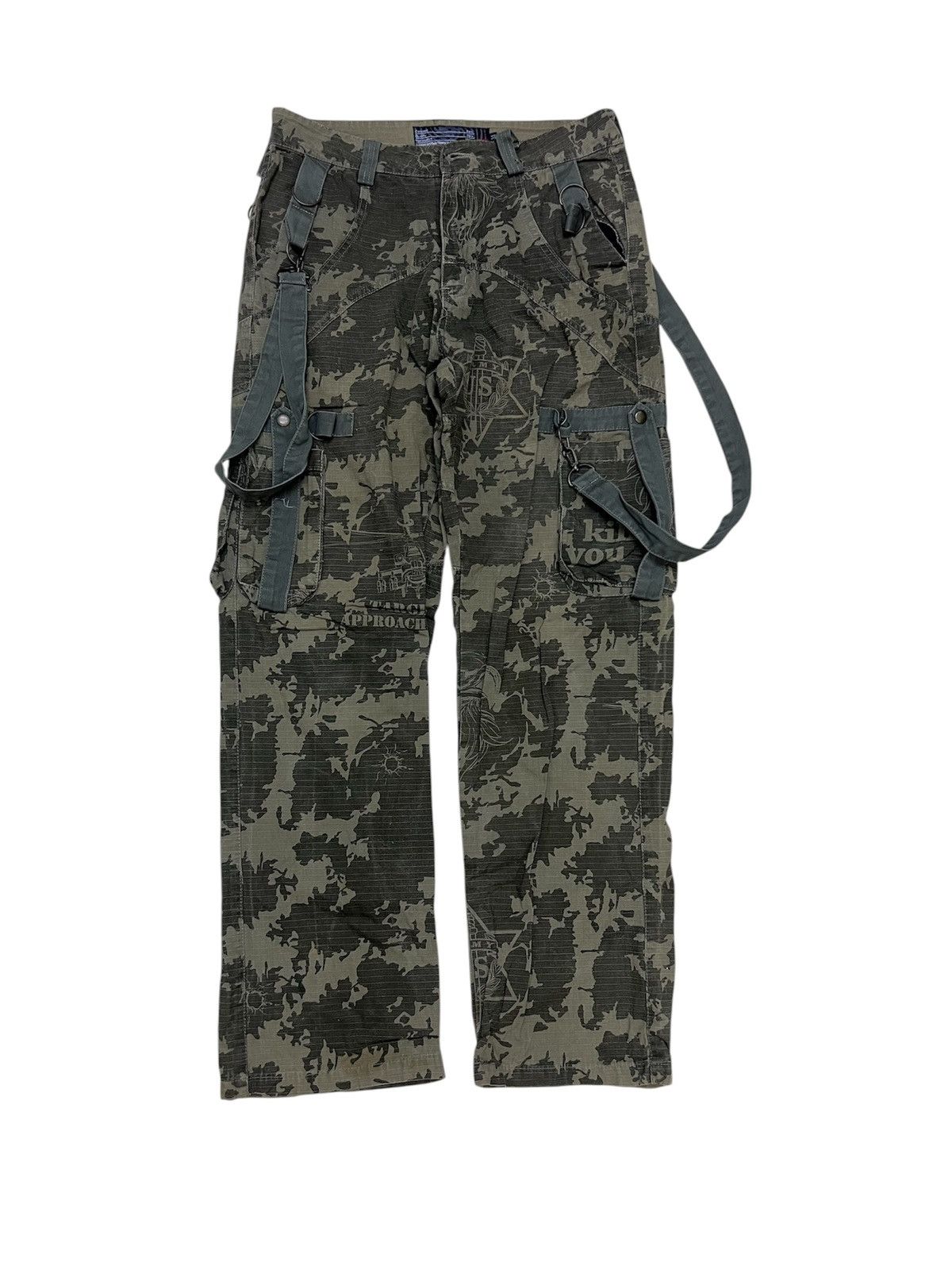 Japanese Brand RiseFire Tactical Camo Bondage Cargo Pant Size US 34 / EU 50 - 1 Thumbnail