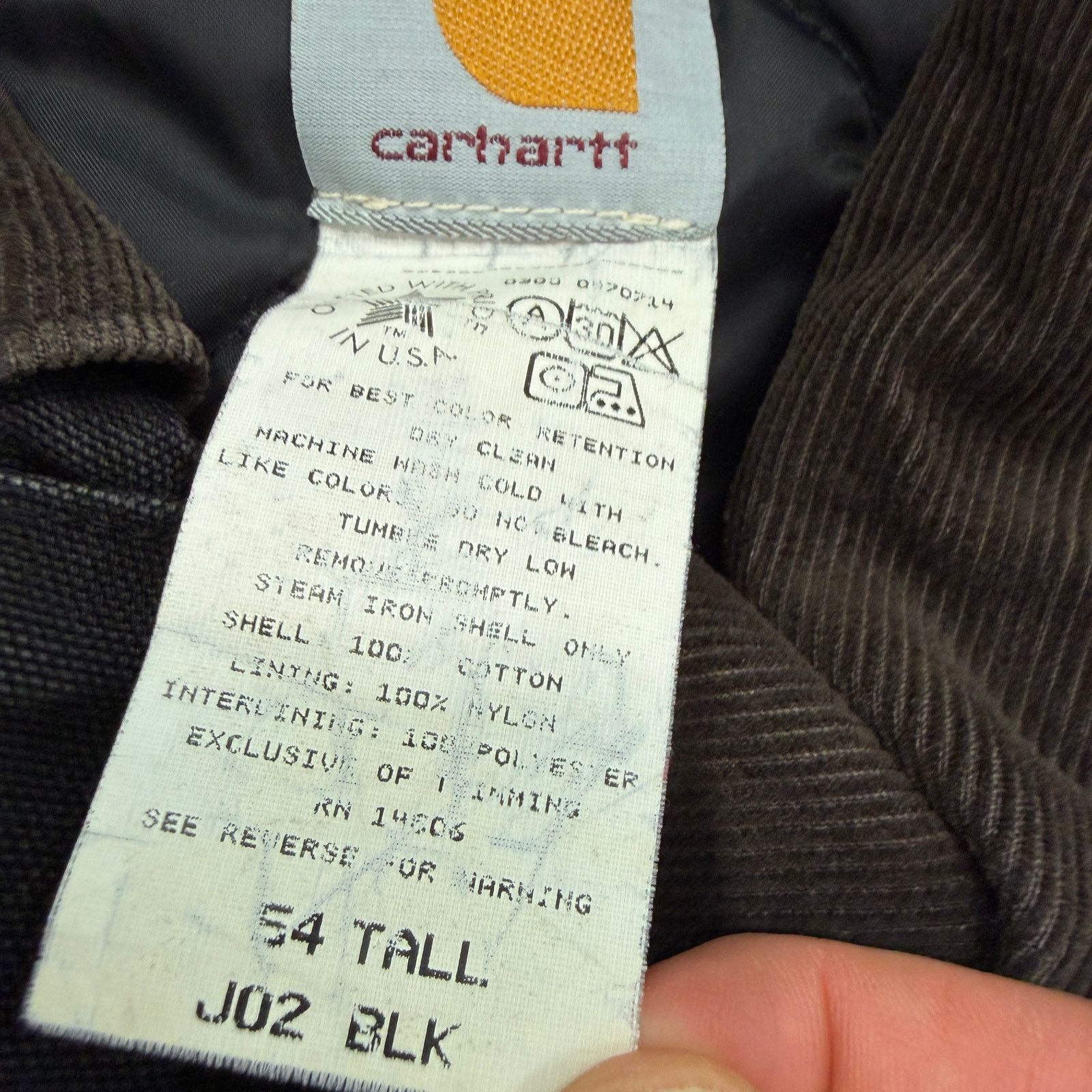 Carhartt Vintage Carhartt Duck Canvas Jacket Men's 54 Tall 3XL Black Size US XXL / EU 58 / 5 - 4 Thumbnail