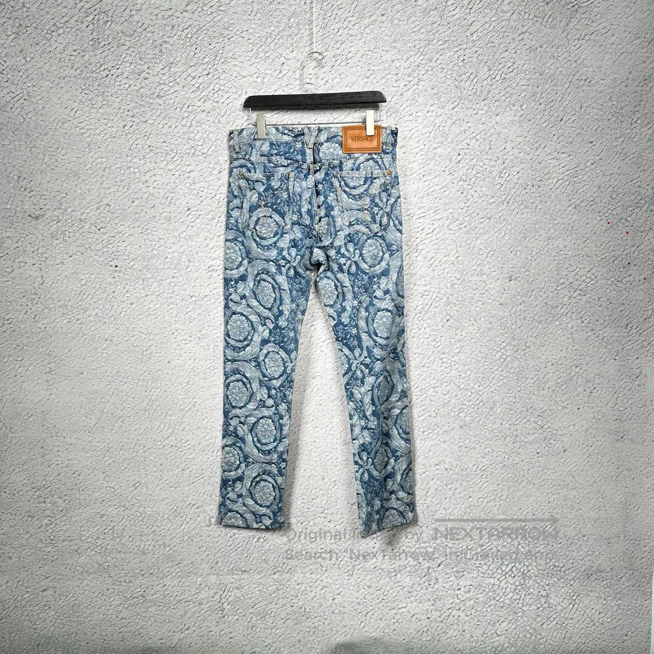Versace versace embroidered floral denim pants size 29. Size US 29 - 2 Thumbnail