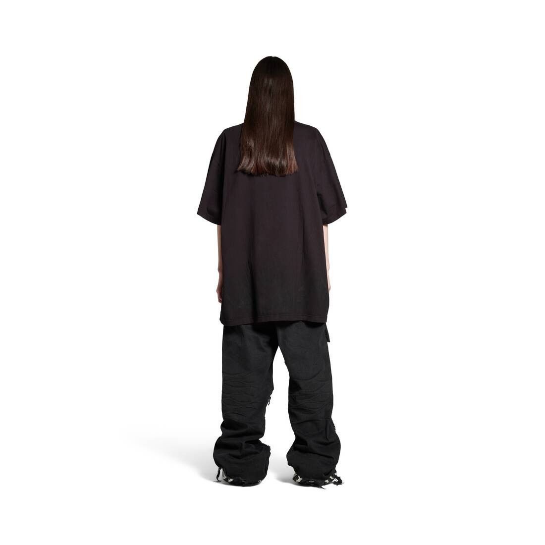 Balenciaga o1la1rc1a0925 Dup / Metal BB Stencil T-Shirt Small Fit Black Size XS / US 0-2 / IT 36-38 - 4 Thumbnail