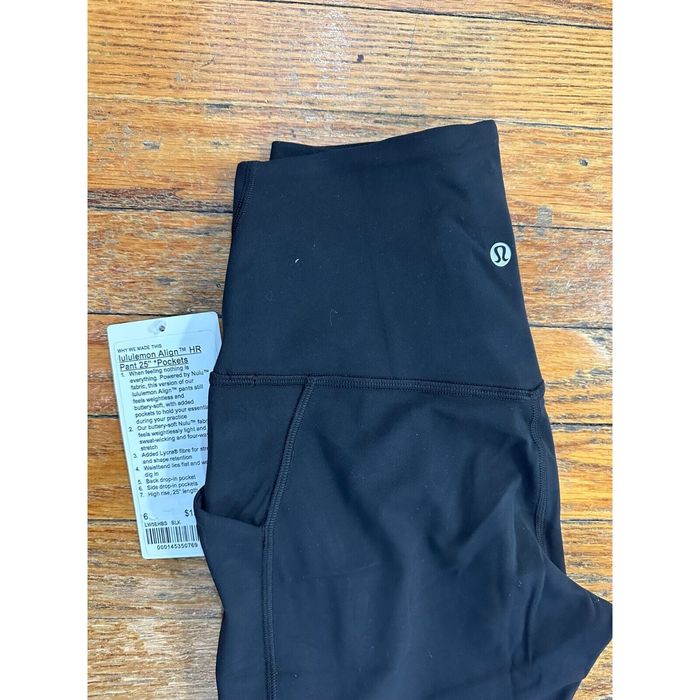 NWT Lululemon Align HR Pants 25” Side Pockets on Leggings Size 8 Pastel Blue