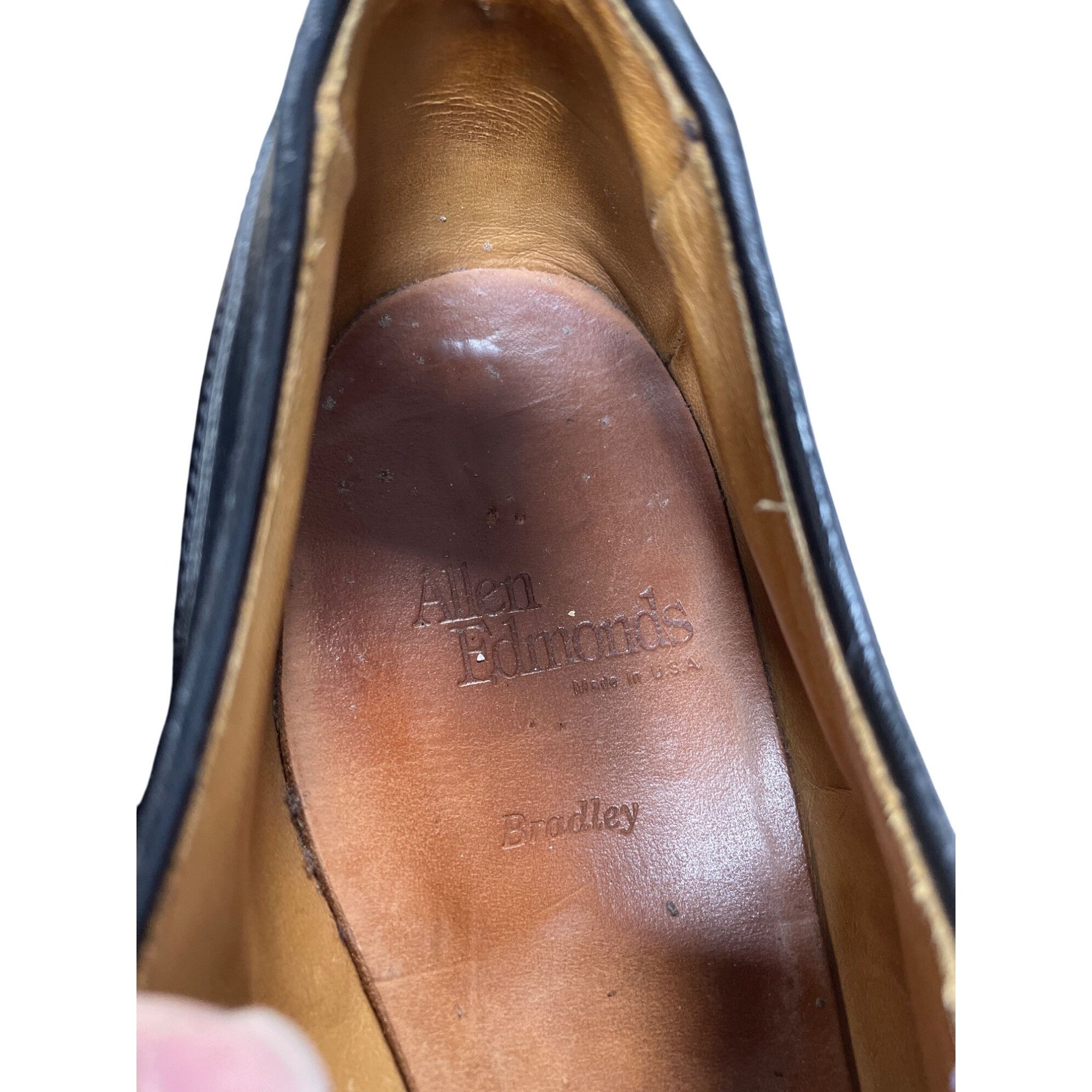 Allen Edmonds Allen Edmonds Bradley Mens Black Leather Split Toe Derby Sho Size US 12 / EU 45 - 12 Thumbnail