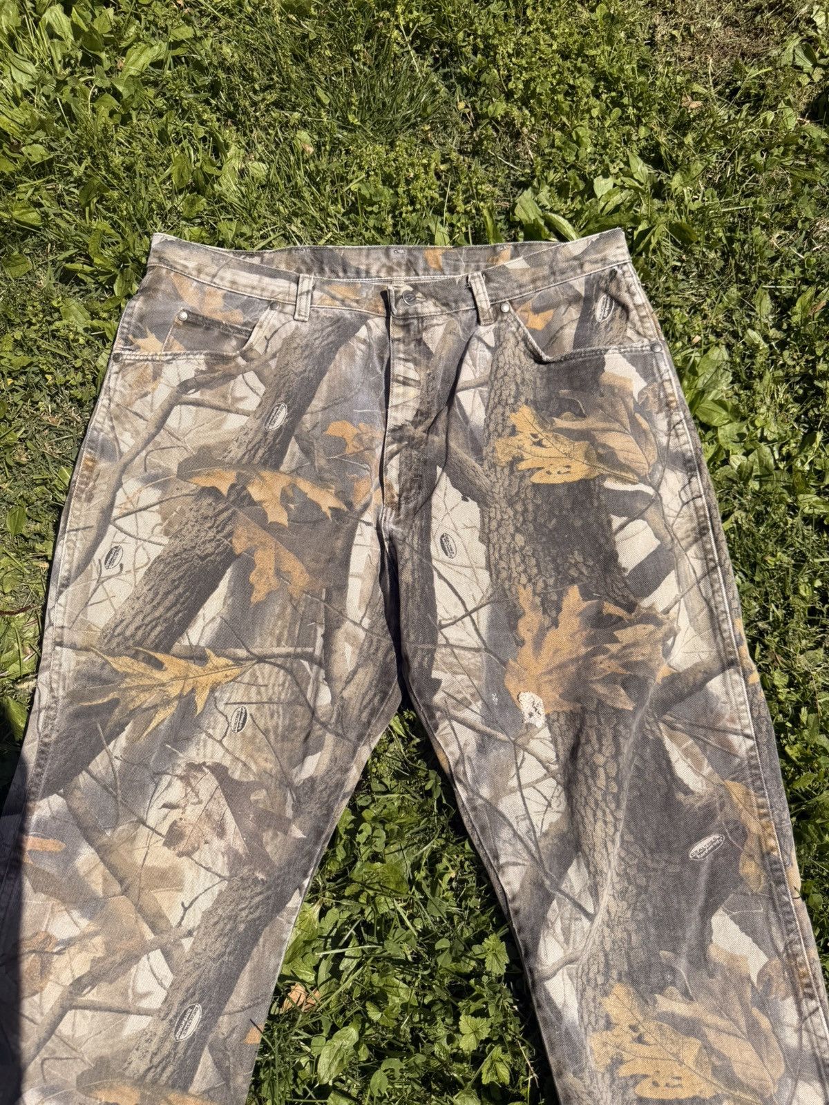 Vintage VTG Camo Wrangler Jeans Size 40x32 Size US 40 / EU 56 - 2 Thumbnail