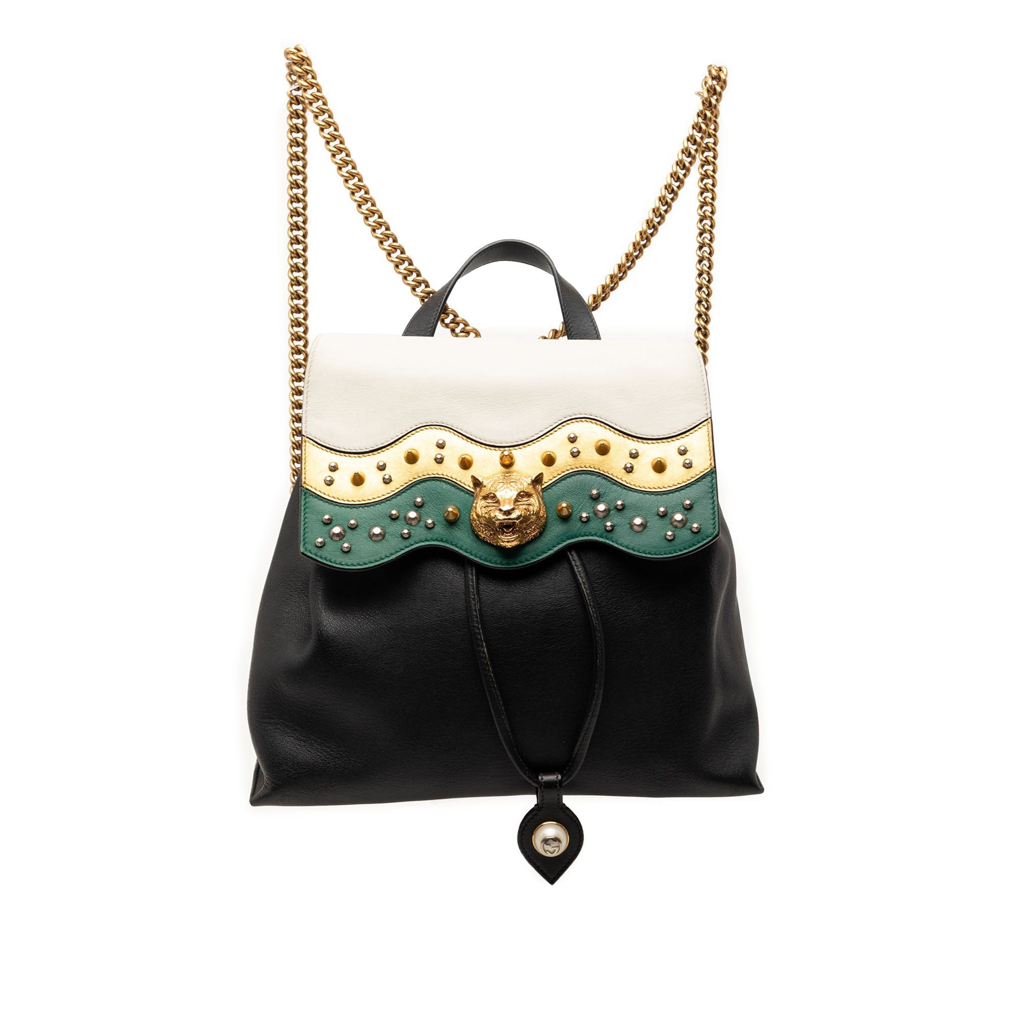 Gucci Leather Studded Animalier Malin Backpack Size ONE SIZE - 1 Thumbnail