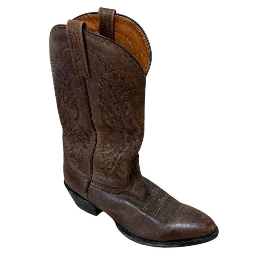 Nocona Boots Nocona Boots Men 9D Brown Leather Cowboy Western Festival Size US 9 / EU 42 - 1 Thumbnail