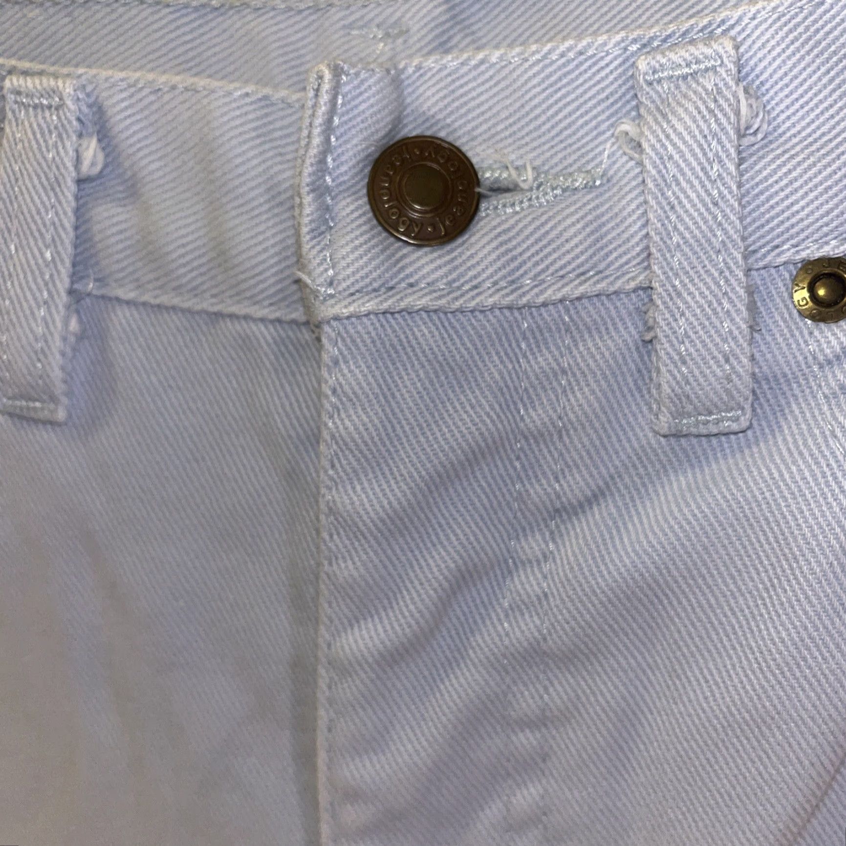 Vintage NEWPORT NEWS Women's Denim Jean Shorts 5-Pocket Light Blue Size 6 Casual Bohemian Summer Size 28" / US 6 / IT 42 - 2 Thumbnail