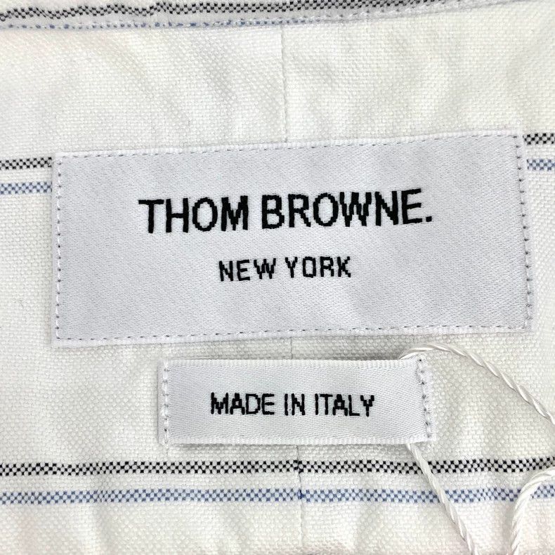 Thom Browne Thom browne White striped cotton double-sleeved lapel singl Size US XXS / EU 40 - 6 Thumbnail
