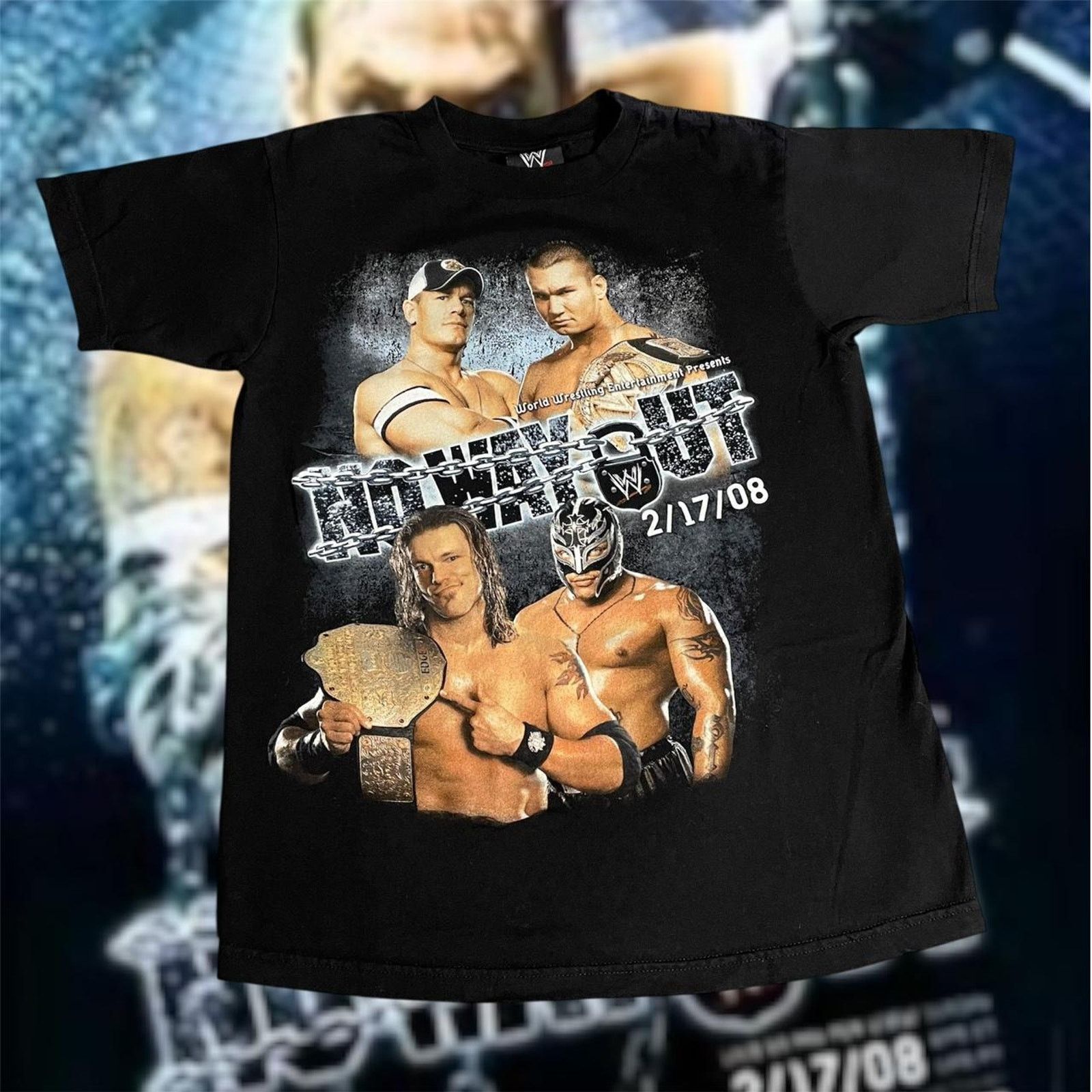 Vintage × WWE × WWF VTG 2008 WWE No Way Out John Cena Randy Orton Wrestling Tee Size US M / EU 48-50 / 2 - 1 Thumbnail