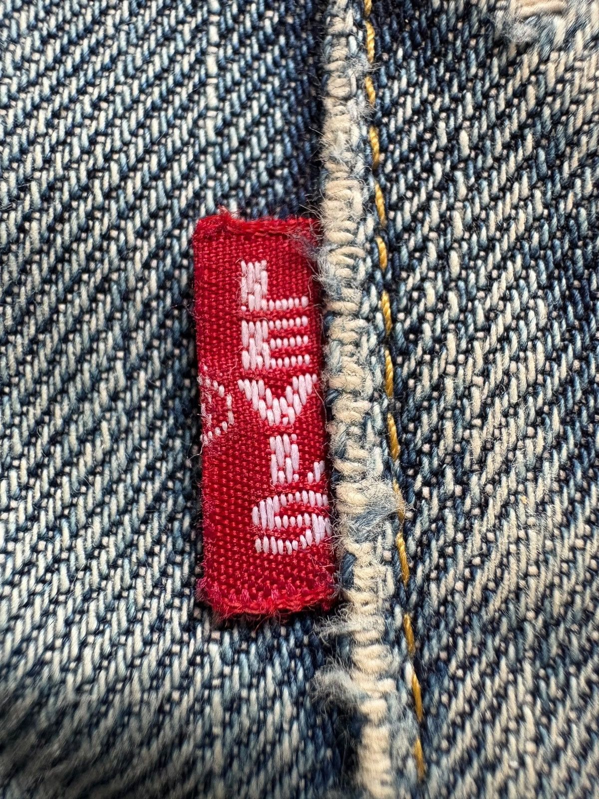 Levi's Vintage 80s Levis 503BXX Big E Selvedge Distress Baggy Jeans Size US 32 / EU 48 - 11 Thumbnail