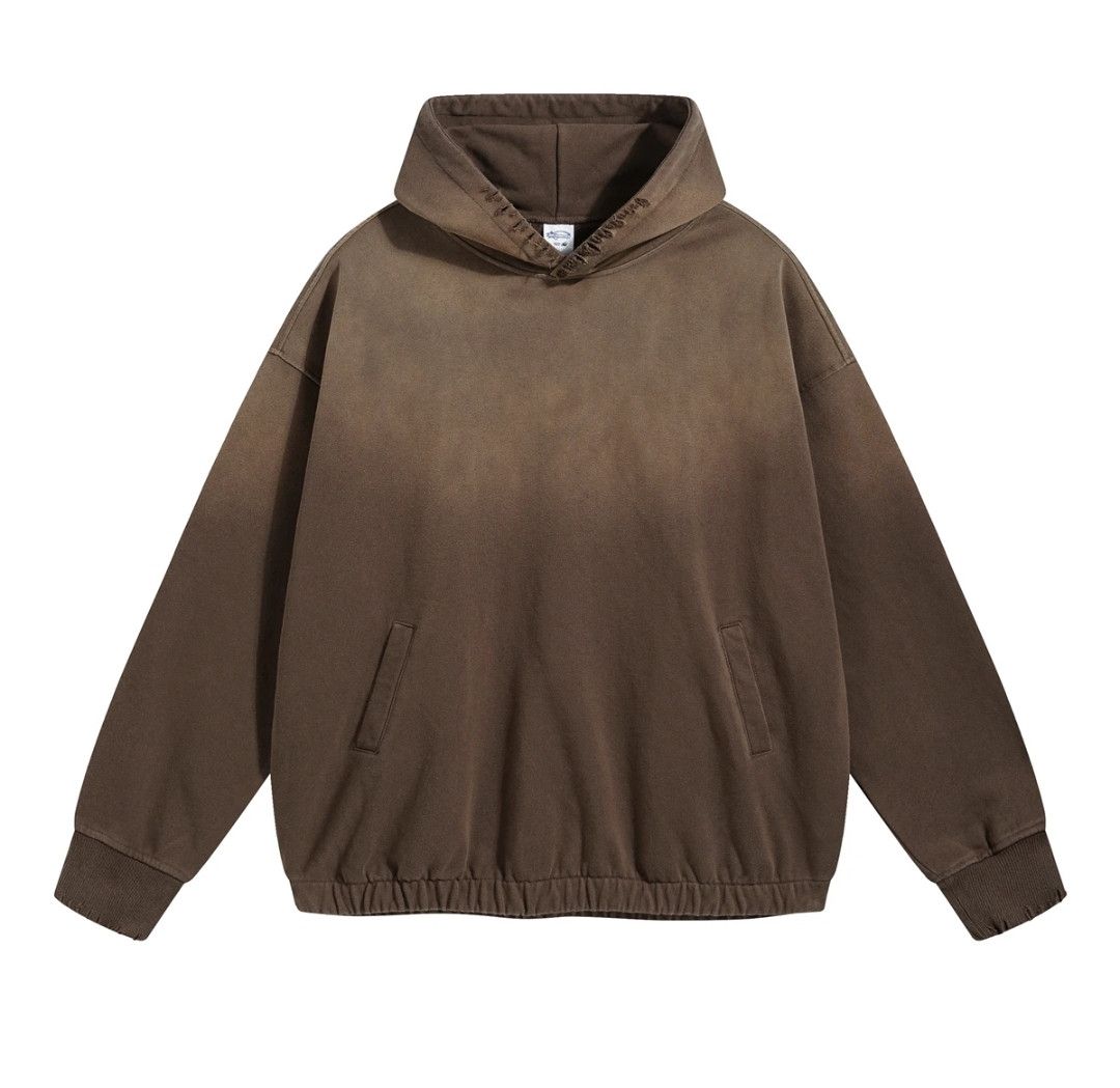 Japanese Brand × Vintage Spray Dyed Ripped Distressed Hoodie Size US S / EU 44-46 / 1 - 1 Thumbnail