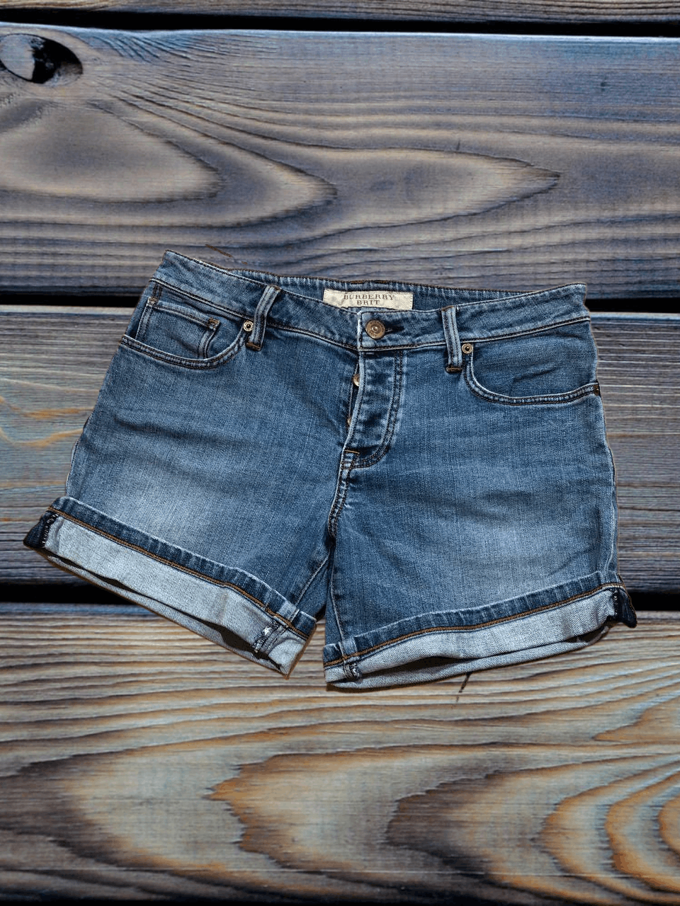 Burberry Burberry Brit Light Blue Wash Denim Shorts Size 30" / US 8 / IT 44 - 1 Thumbnail