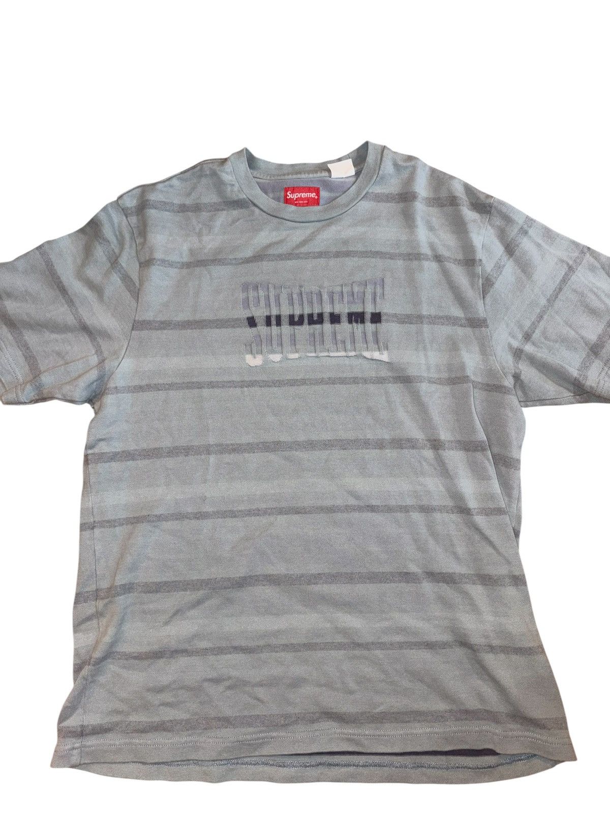 Supreme Supreme Inverted stripe Tee Size US S / EU 44-46 / 1 - 1 Thumbnail