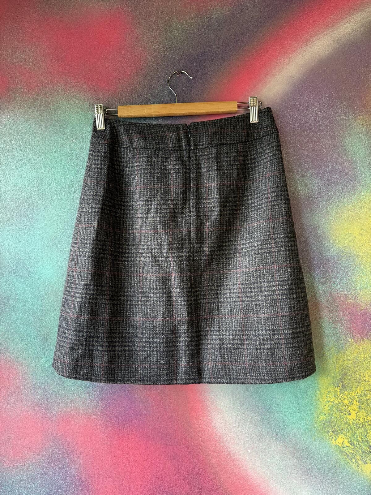 Other Crew Clothing Company grey check tailored skirt Size 28" / US 6 / IT 42 - 5 Thumbnail