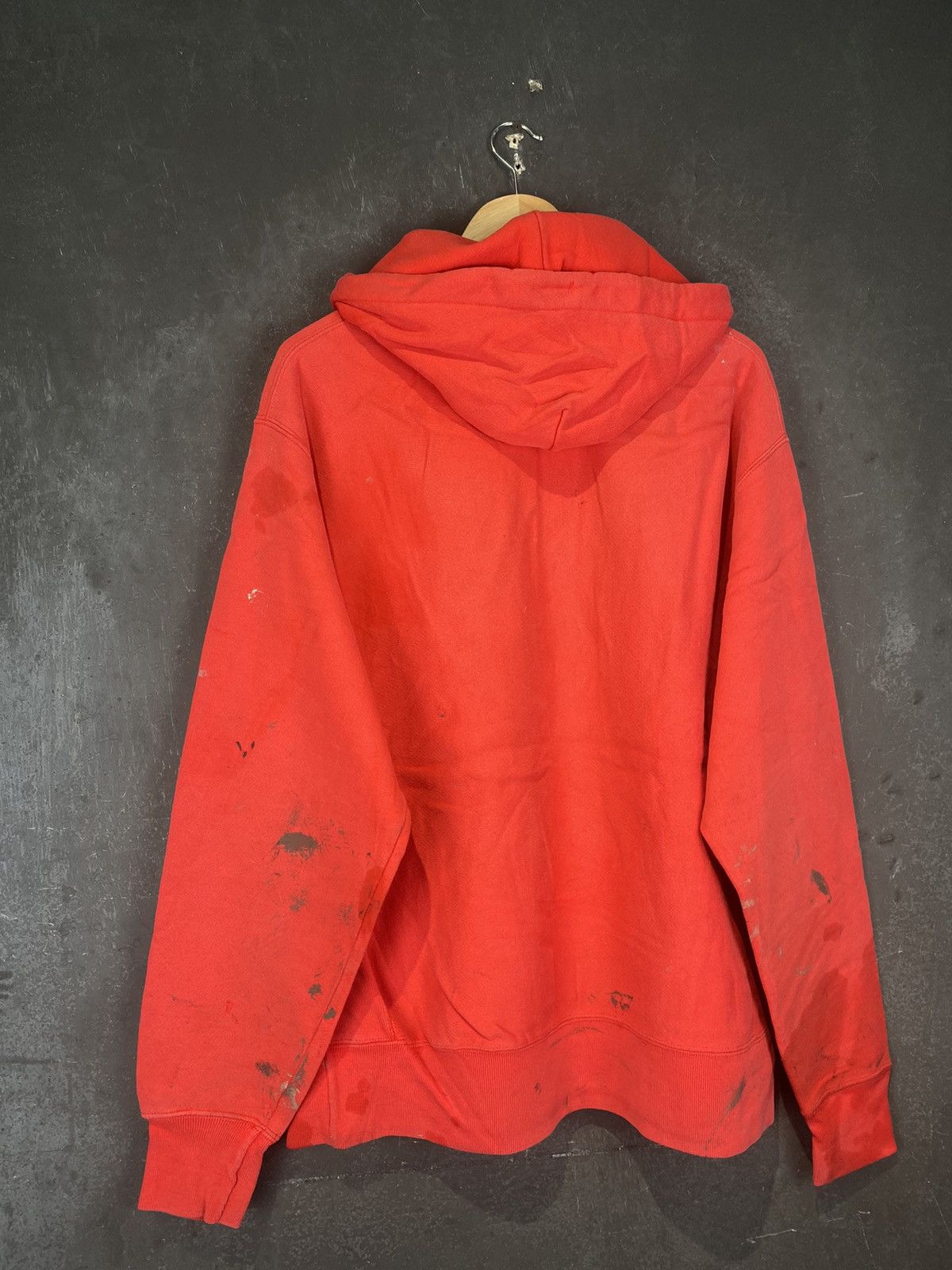 Champion × Vintage y2k Reverse Weave Distressed Painted Pullover Size US L / EU 52-54 / 3 - 3 Thumbnail