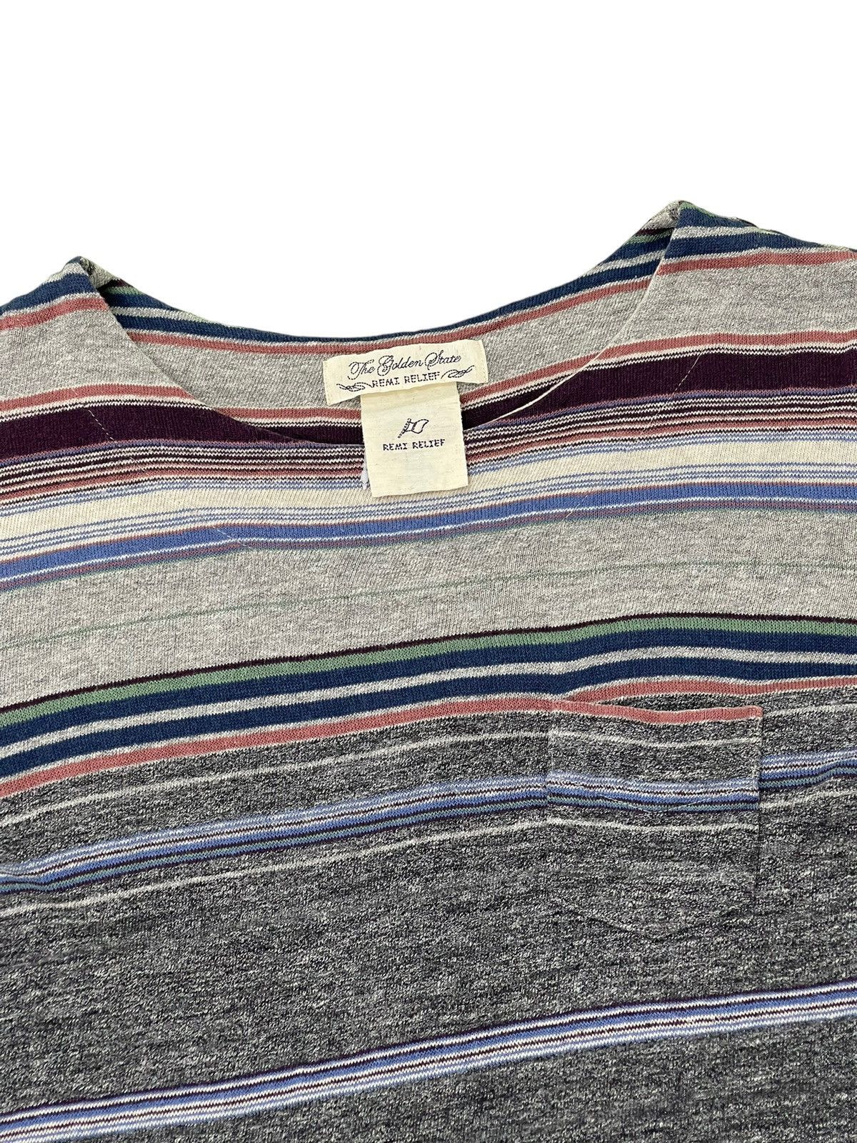 Remi Relief Striped Tee Sweatshirt Remi Relief Japan 5🟩4 Size US M / EU 48-50 / 2 - 8 Thumbnail