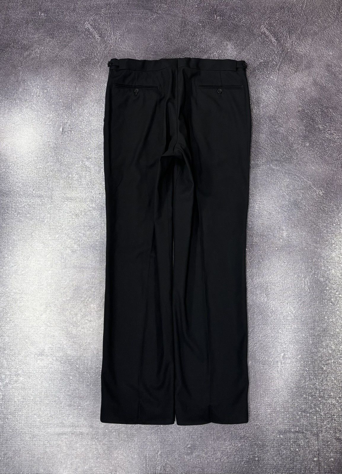 SCABAL Scabal Men’s MTM Black Super 120’s Wool Tuxedo Dinner Suit Size 42R - 4 Thumbnail
