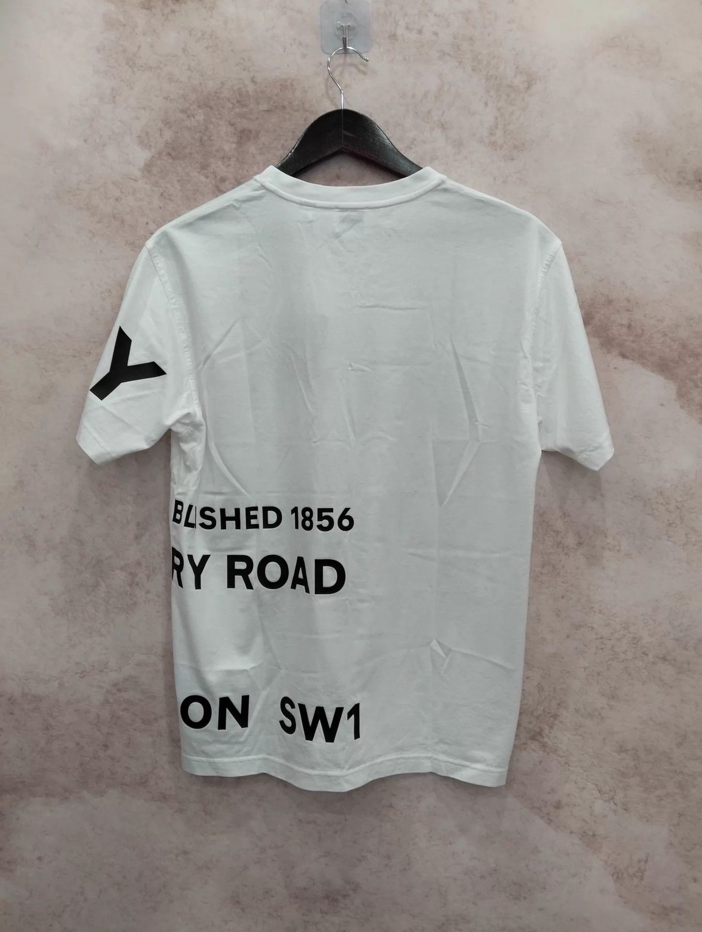 Burberry Burberry White Letter Print Crewneck T-shirt XS Size XS / US 0-2 / IT 36-38 - 2 Thumbnail