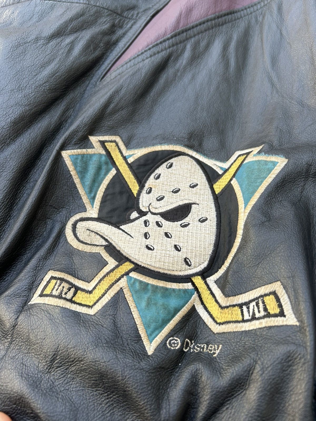 NHL Vintage NHL Mighty Ducks Leather Jacket Size US M / EU 48-50 / 2 - 7 Thumbnail