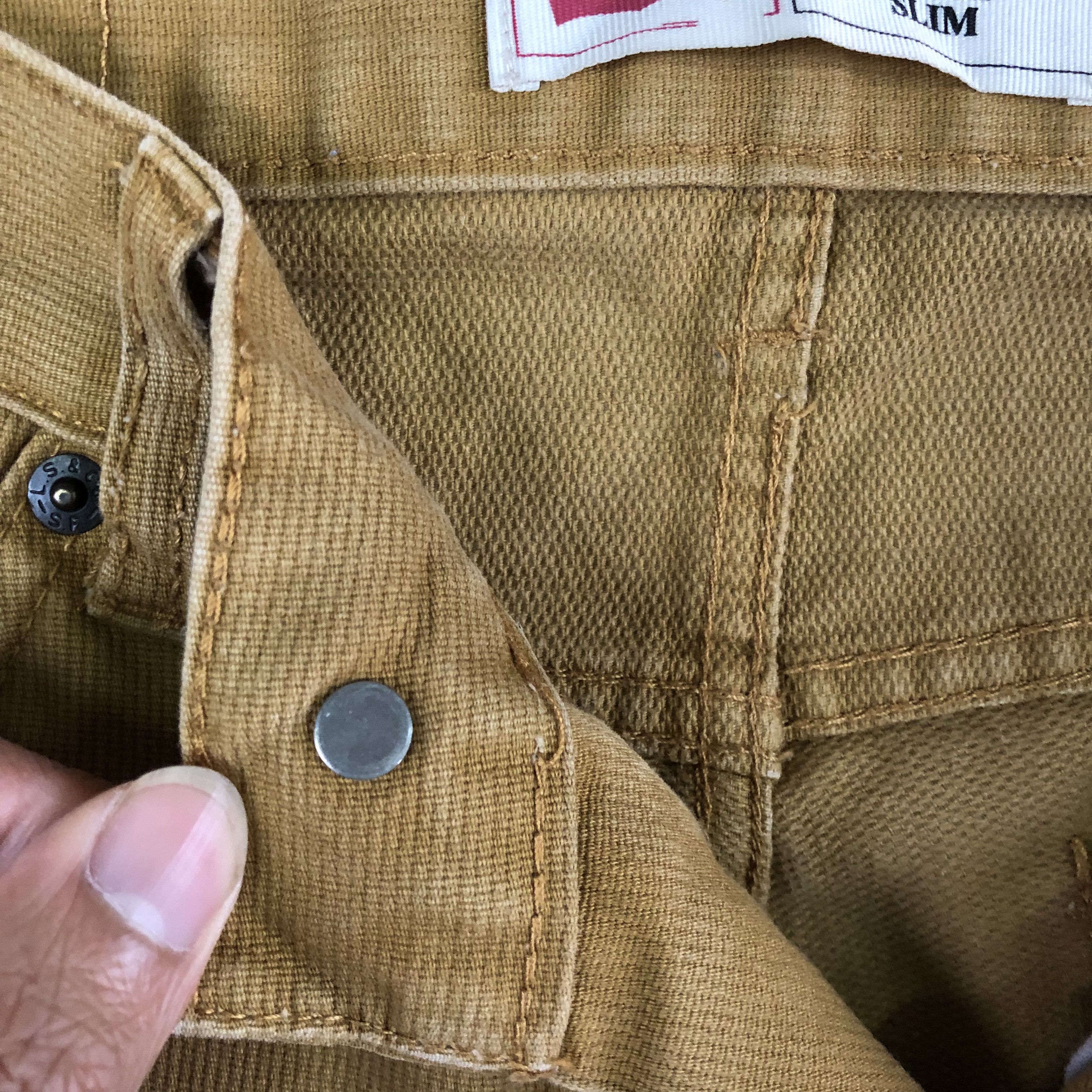 Levi's Vintage Levis 511 Skinny Slim Tapered Jeans Brown Denim Size 28" / US 6 / IT 42 - 7 Thumbnail