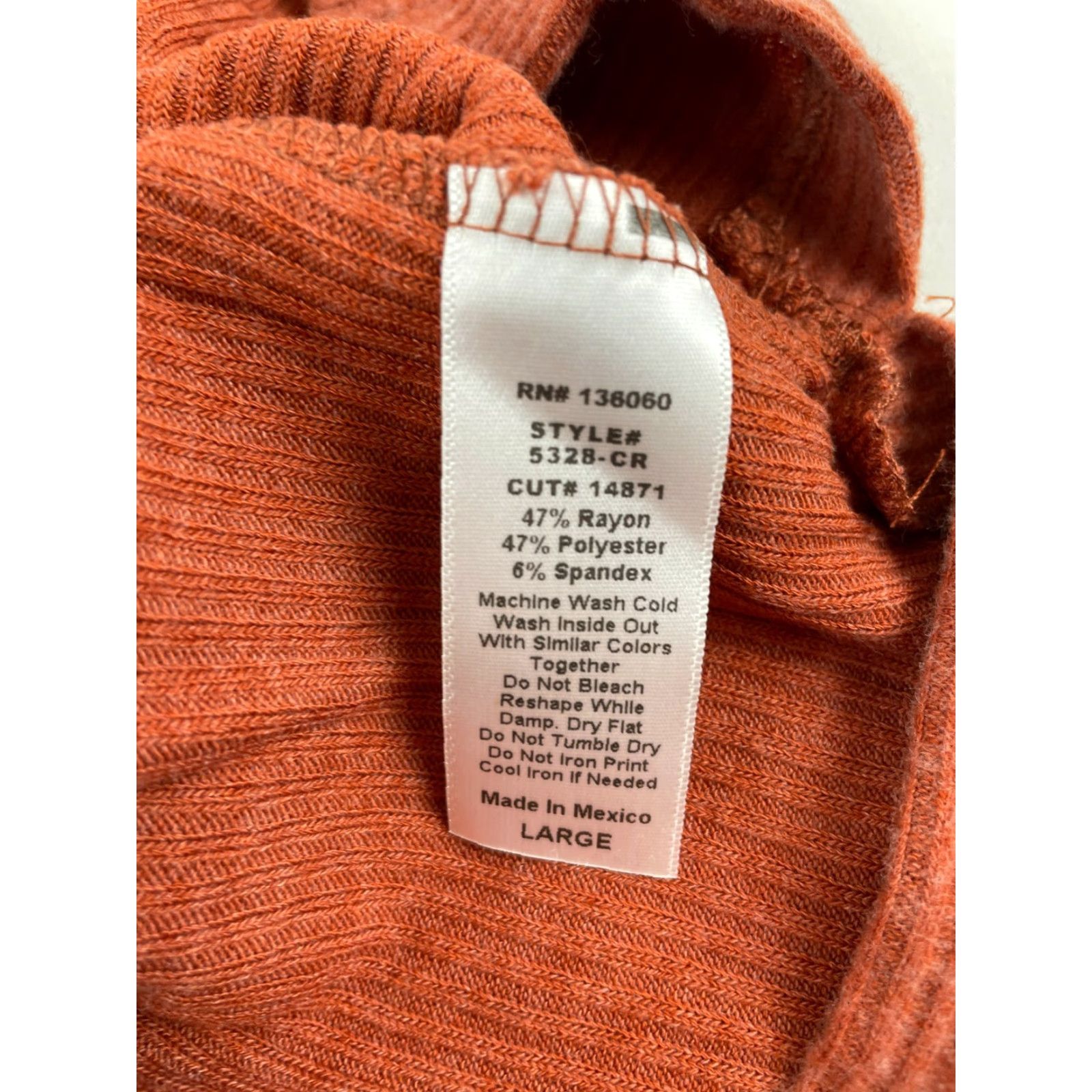 Vintage PST by Project Social T Hooded Sweater Women's L Rust Orange Pullover NWOT Size L / US 10 / IT 46 - 7 Thumbnail