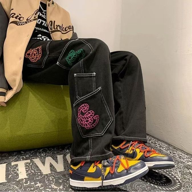 Japanese Brand × Jean Black Washed Vintage Multi-Pocket Cargo Jeans Size US 32 / EU 48 - 3 Thumbnail