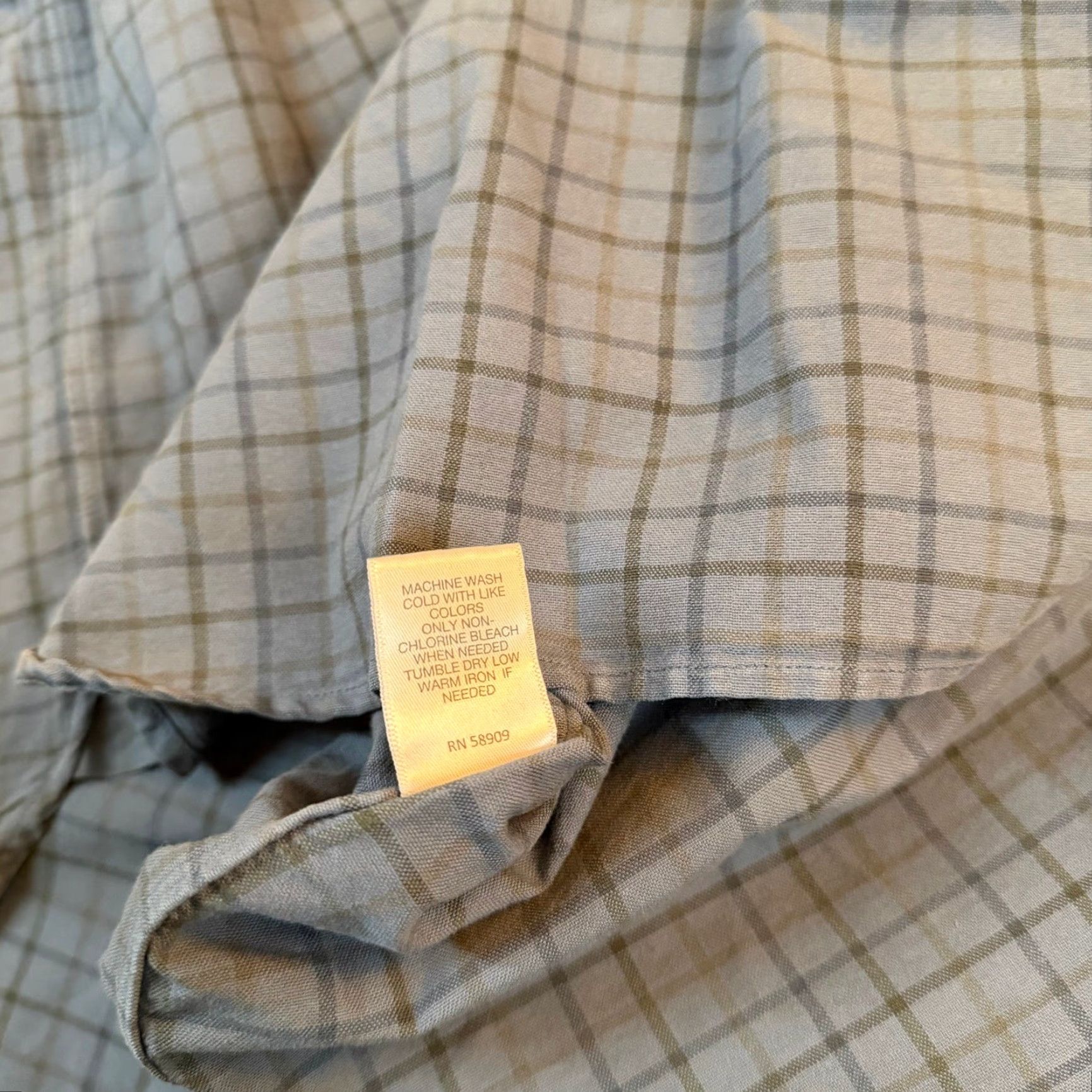Cremieux Cremieux Blue Grey Grid Button-Down Shirt 100% Cotton Long Sleeve Mens 4XT NWT Size US XXL / EU 58 / 5 - 6 Thumbnail