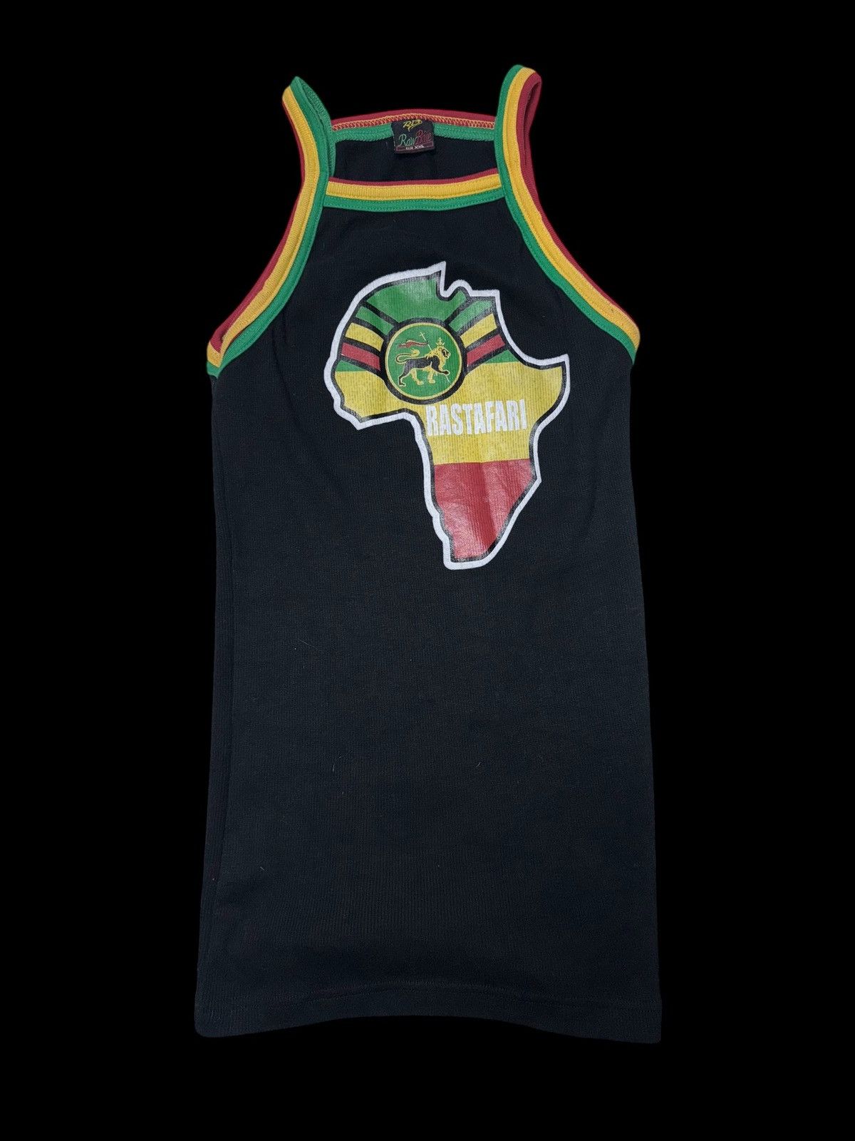 Other Raw Blue Rastafari Africa Graphic Y2K Halter Tank Top Size US XXL / EU 58 / 5 - 1 Thumbnail
