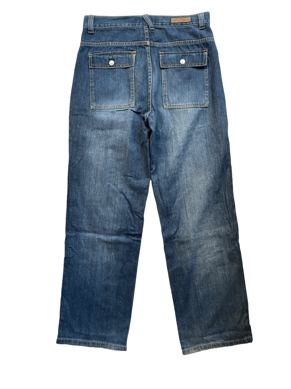 Designer × Kenneth Cole Distressed Carpenters Kenneth Cole Baggy Wide Leg Jeans Size US 30 / EU 46 - 3 Thumbnail