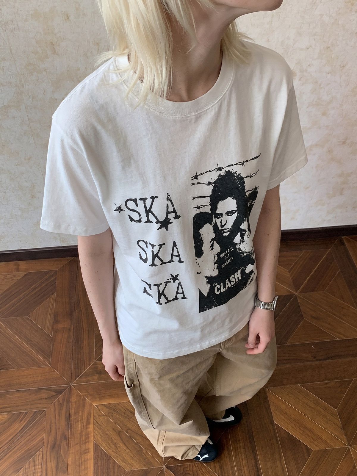 Japanese Brand American portrait letter print vintage T-shirt Size US M / EU 48-50 / 2 - 2 Thumbnail