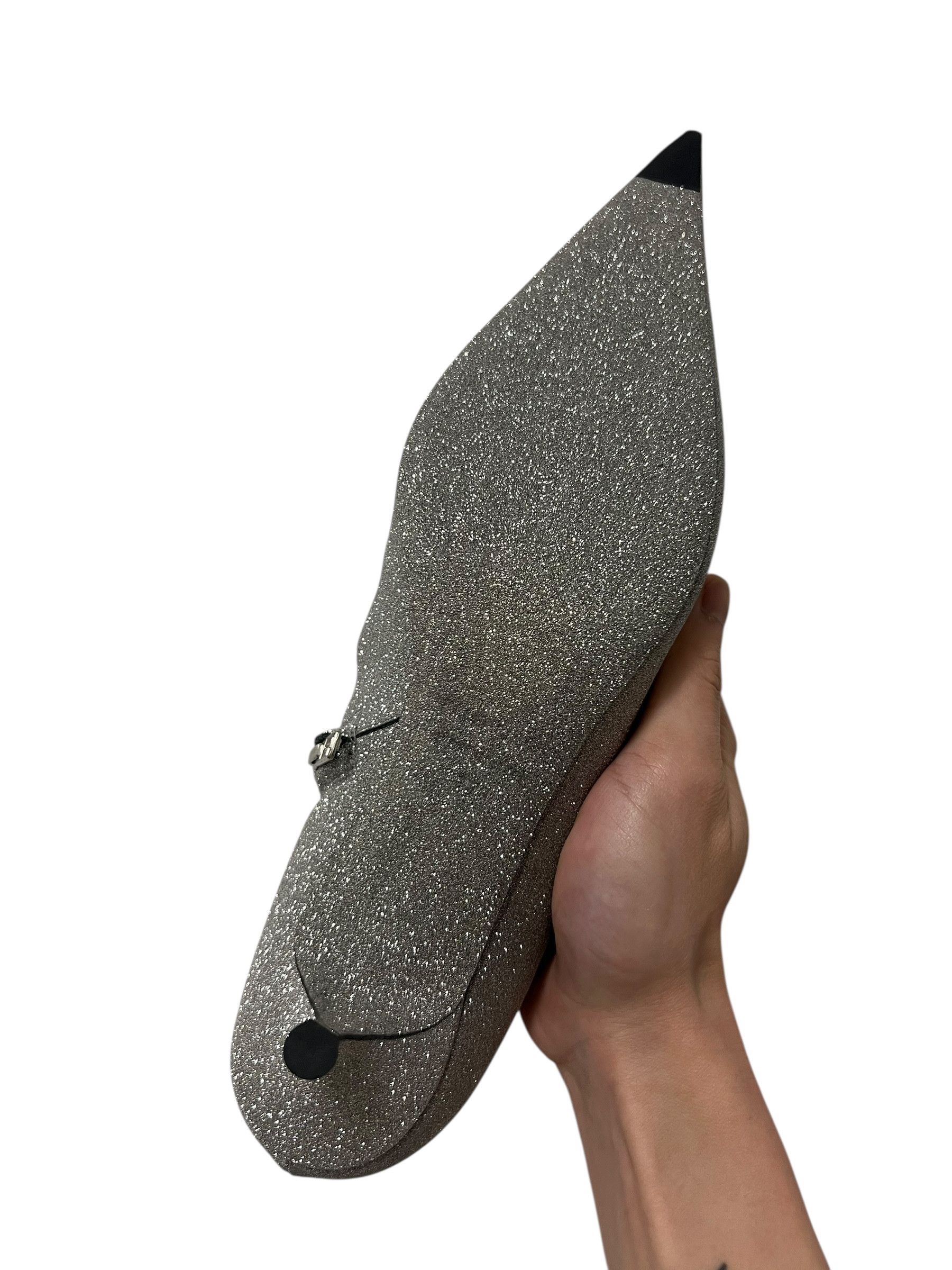 Balenciaga Balenciaga Knife Glitter boot heel Size US 7 / IT 37 - 5 Thumbnail