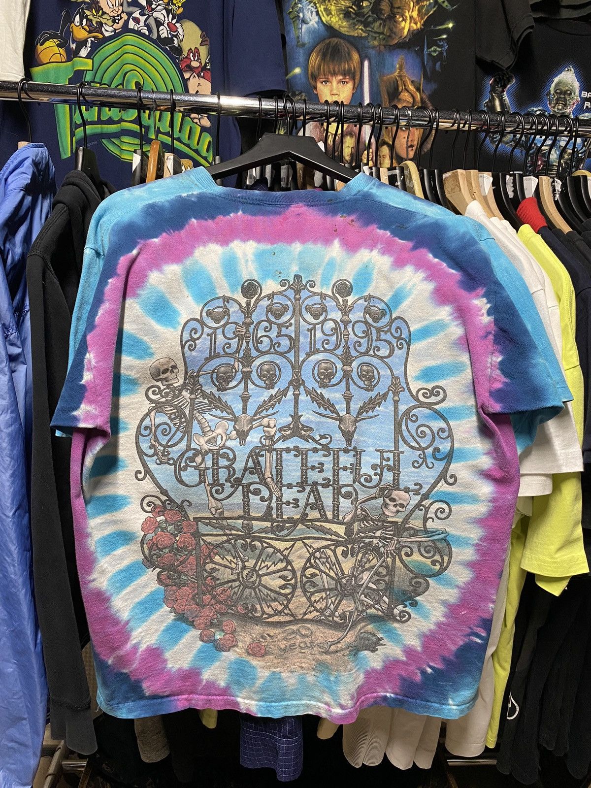 Vintage 90’s Vintage Grateful Dead Liquid Blue Band Tee Shirt Medium Size US M / EU 48-50 / 2 - 6 Thumbnail