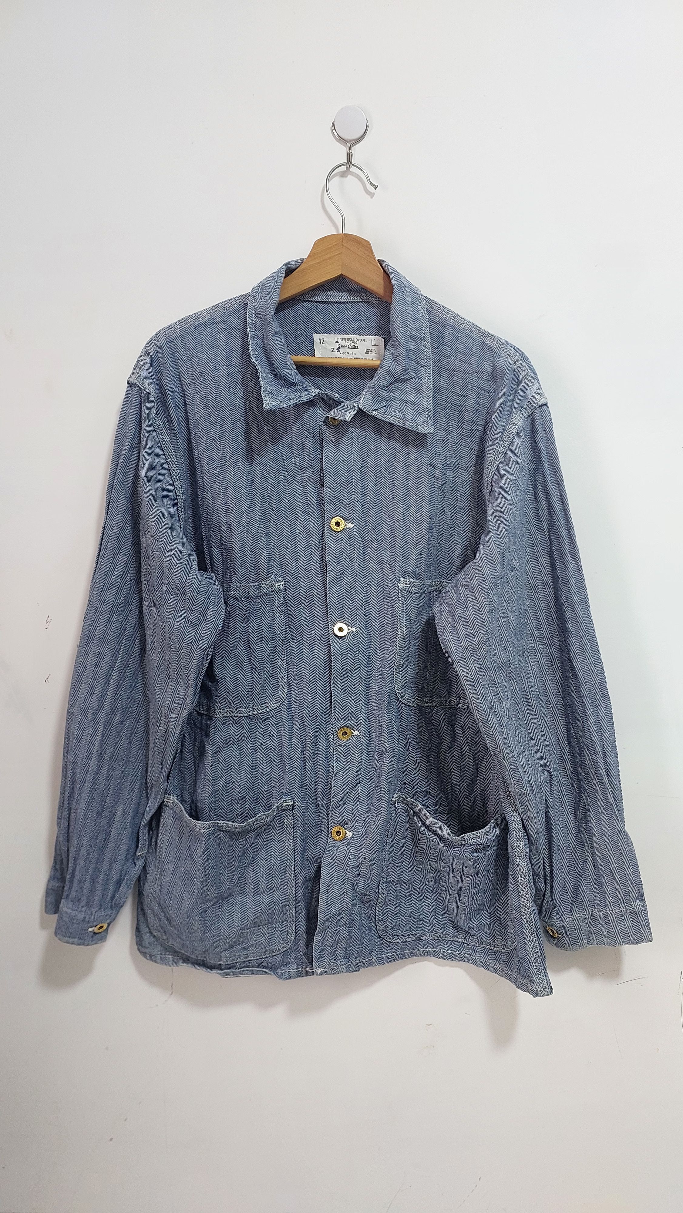 Universal Overall Chicago VINTAGE UNIVERSAL OVERALL CHICAGO STONE CUTTER JACKET Size US L / EU 52-54 / 3 - 7 Thumbnail