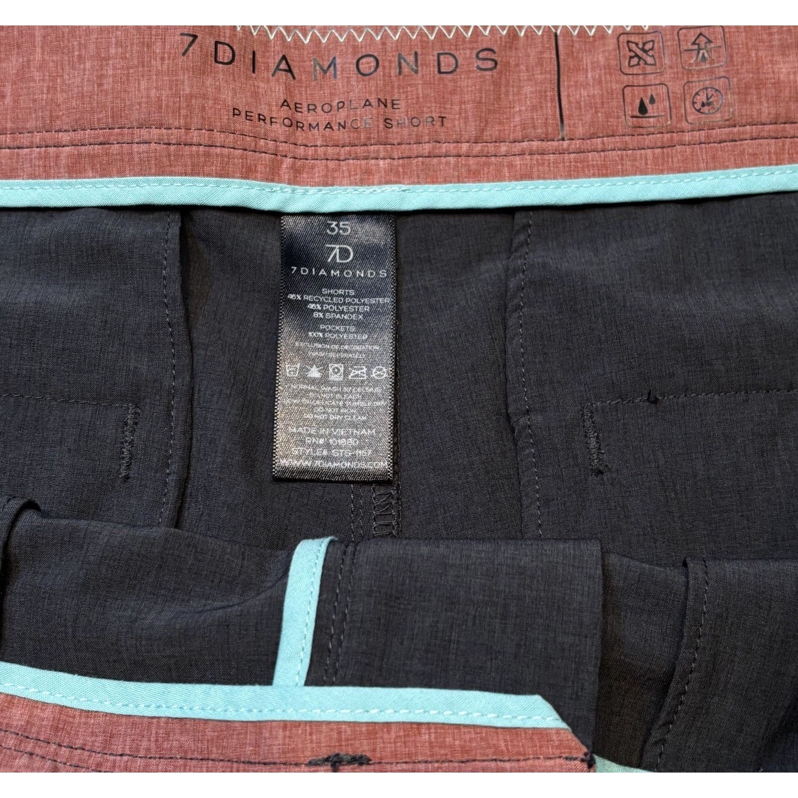 7Diamonds 7 DIAMONDS Aeroplane Performance Shorts Men's Size 35x5 Size US 35 - 3 Thumbnail