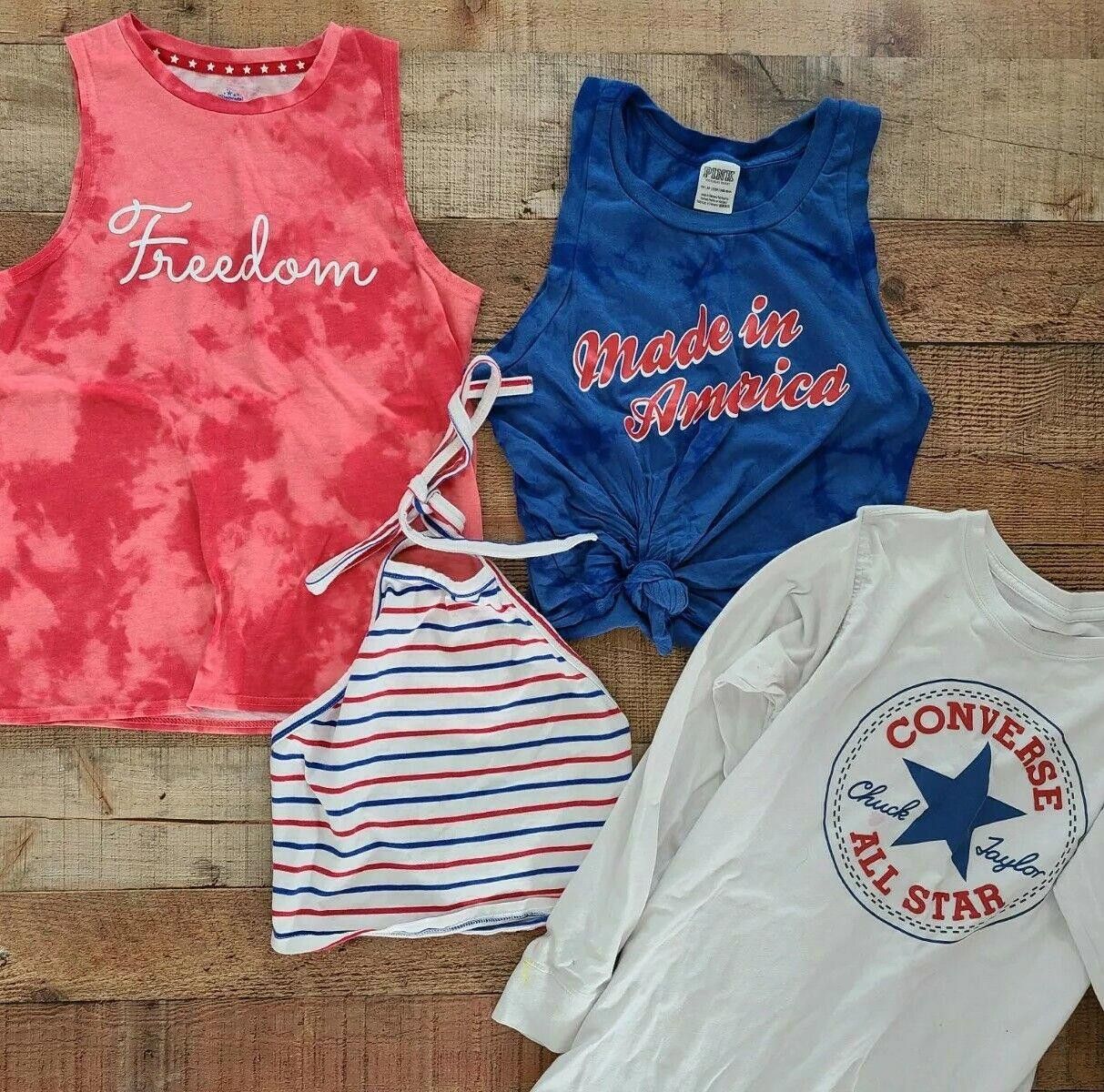 Designer Womens Extra Small America Shirts Lot 4th July Patriot Vs Size XS / US 0-2 / IT 36-38 - 6 Thumbnail