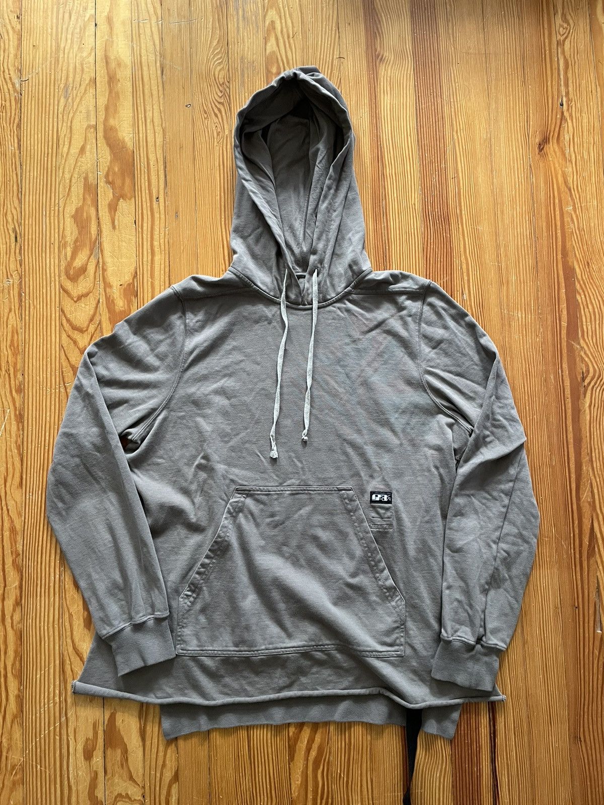 Rick Owens × Rick Owens Drkshdw Rick Owens Layered Hoodie Rig Fabric Dust Grey Size US S / EU 44-46 / 1 - 1 Thumbnail