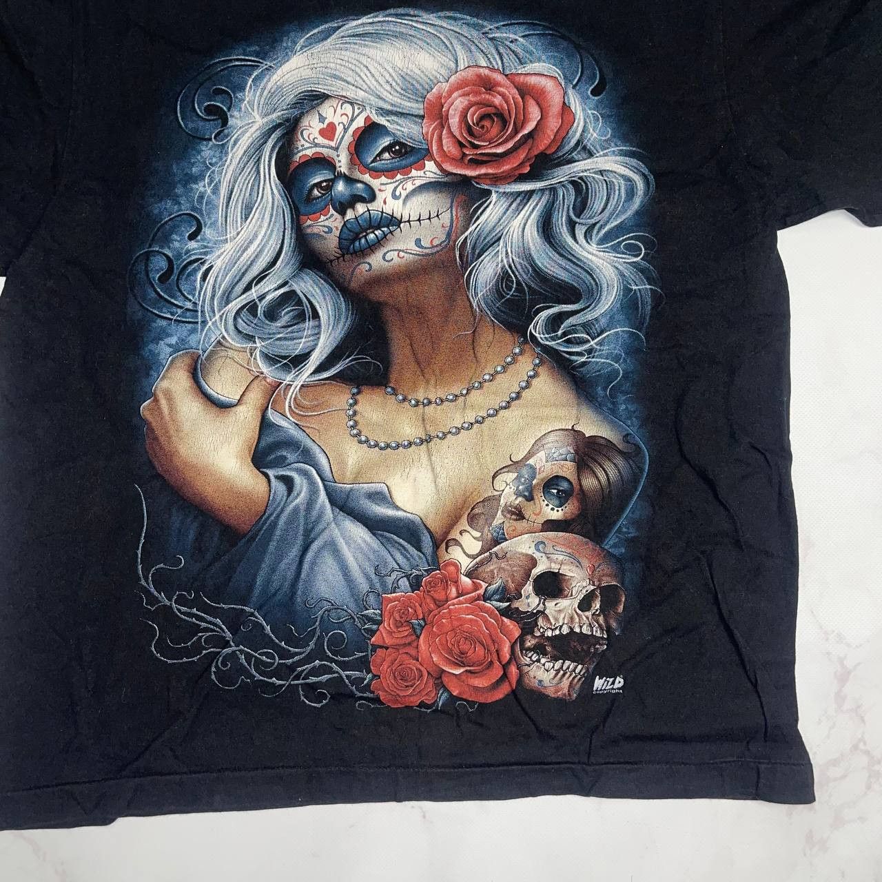 Vintage Streetwear × Vintage Wild Skulls Vintage T-Shirt L Size Size US L / EU 52-54 / 3 - 8 Thumbnail