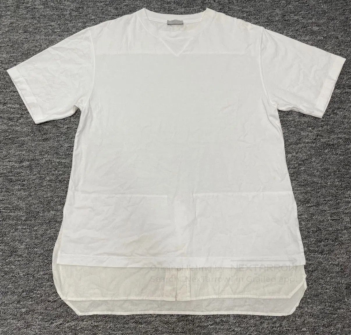 Dior White Short Sleeve Shirt with Front Pockets, Size L. Size US L / EU 52-54 / 3 - 1 Thumbnail
