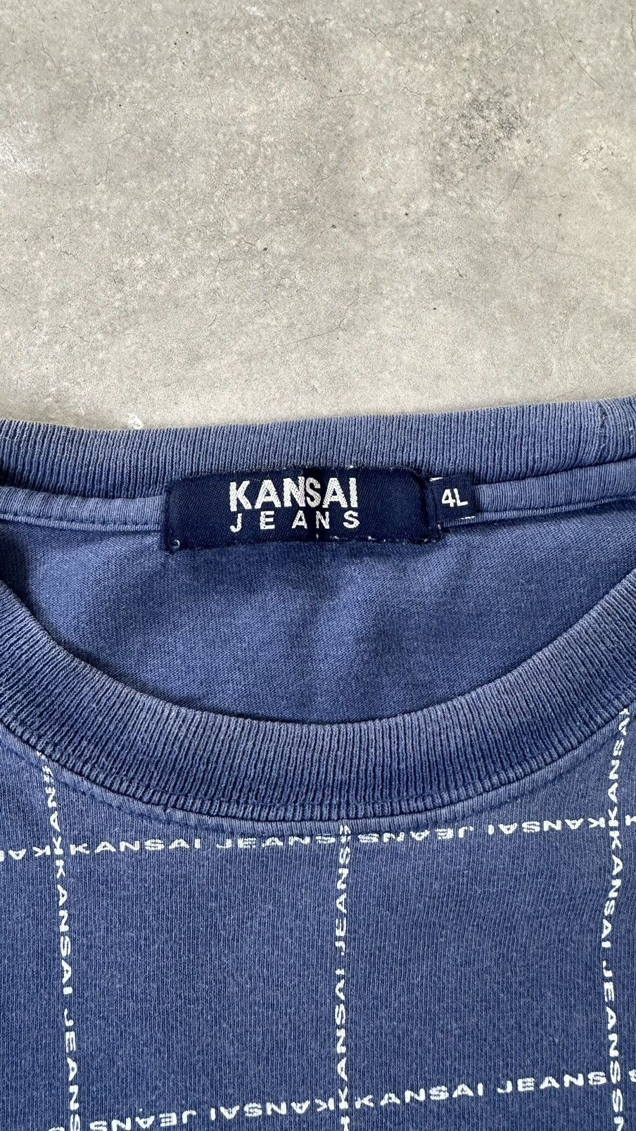 Kansai Yamamoto KANSAI JEANS CHECKERED T SHIRT Size US L / EU 52-54 / 3 - 3 Thumbnail