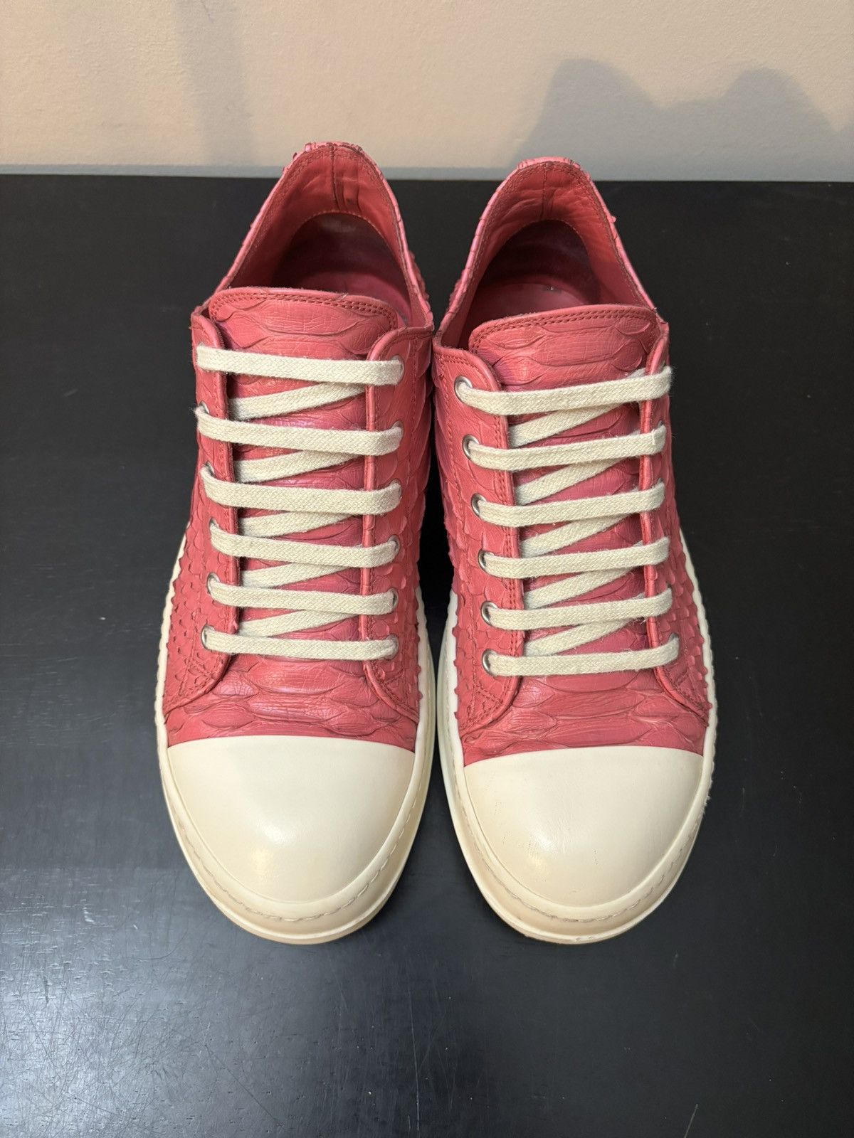 Rick Owens Rick Owens Python Skin Ramones Pink Milk White Size US 7 / EU 40 - 2 Thumbnail