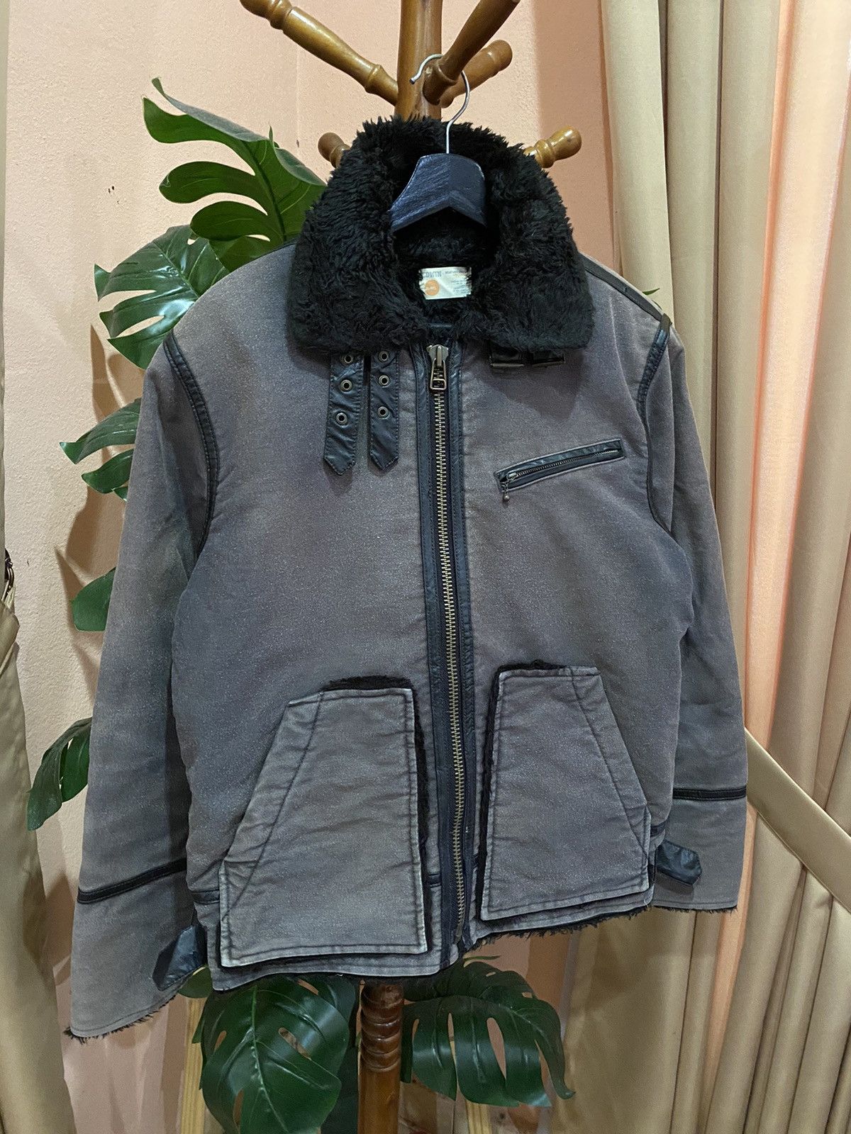 Edwin Edwin Vintage Shearling Collar Jacket - Gray Size US M / EU 48-50 / 2 - 3 Thumbnail