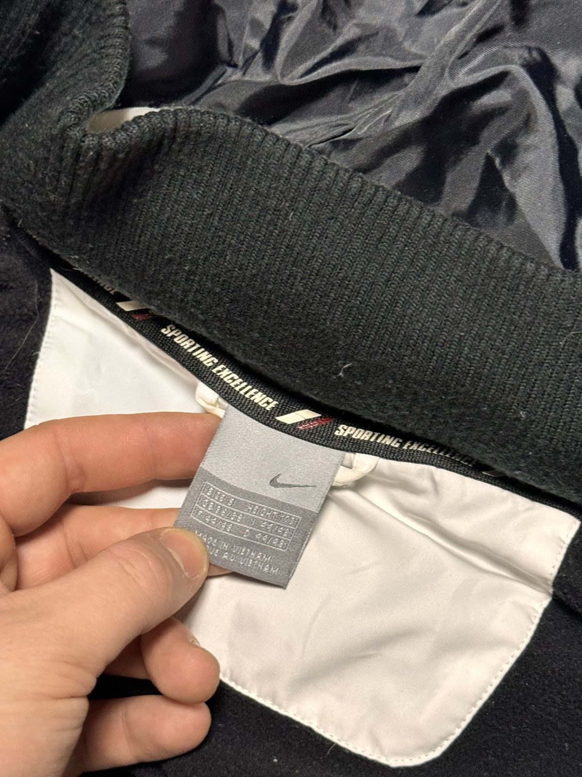 Nike × Vintage 00s Nike Vintage Down Hooded Drill Jacket Y2K Size US S / EU 44-46 / 1 - 7 Thumbnail