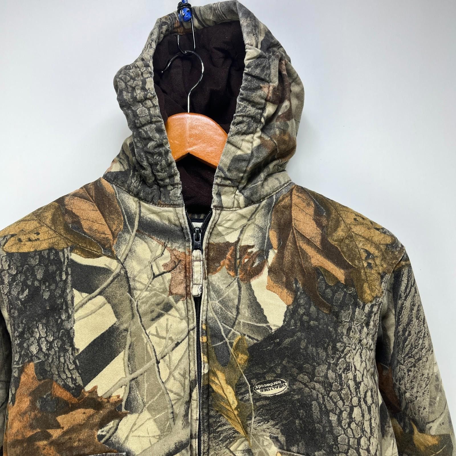 Realtree Vintage Realtree Camo Zip Up Hooded Jacket Size 18 Youth XL Size ONE SIZE - 2 Thumbnail