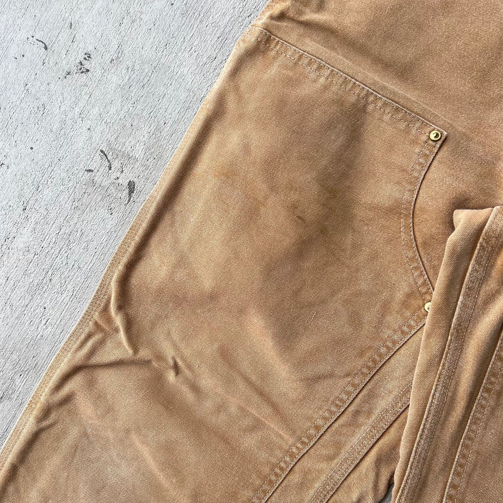 Carhartt × Vintage Carhartt brown double knee work wear carpenter pants Size US 34 / EU 50 - 8 Thumbnail