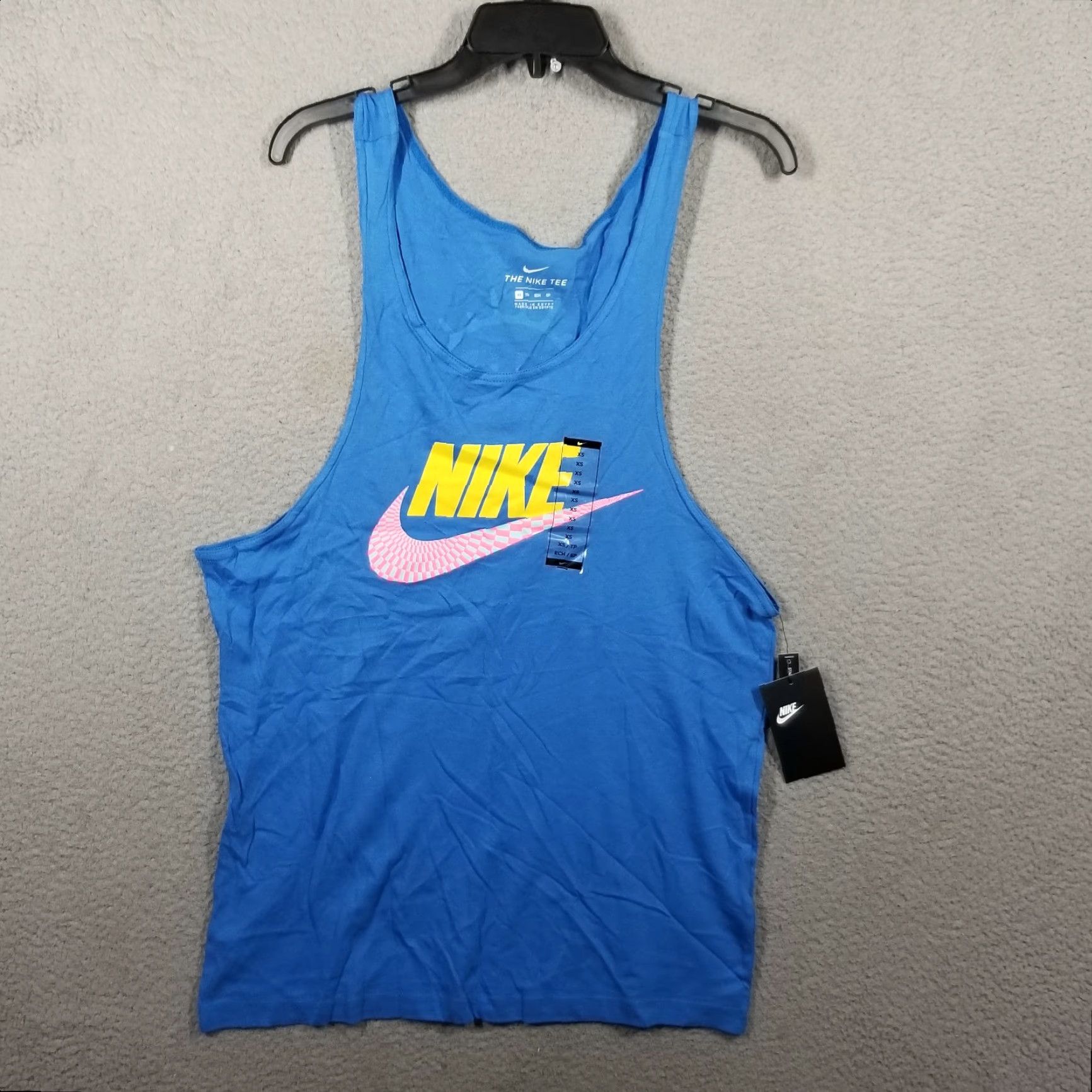 Nike Nike Sportswear Festival Tank Shirt Mens XS Blue/Multicolor New Size US XS / EU 42 / 0 - 3 Thumbnail