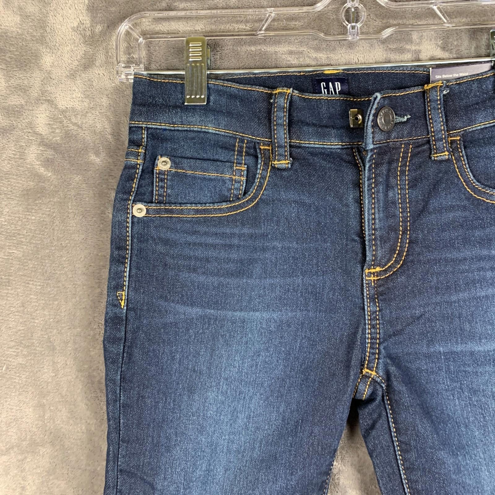 Gap NEW Gap Boys High Stretch Slim Blue Denim Jeans Sz. 6R (380) Size US 26 / EU 42 - 3 Thumbnail
