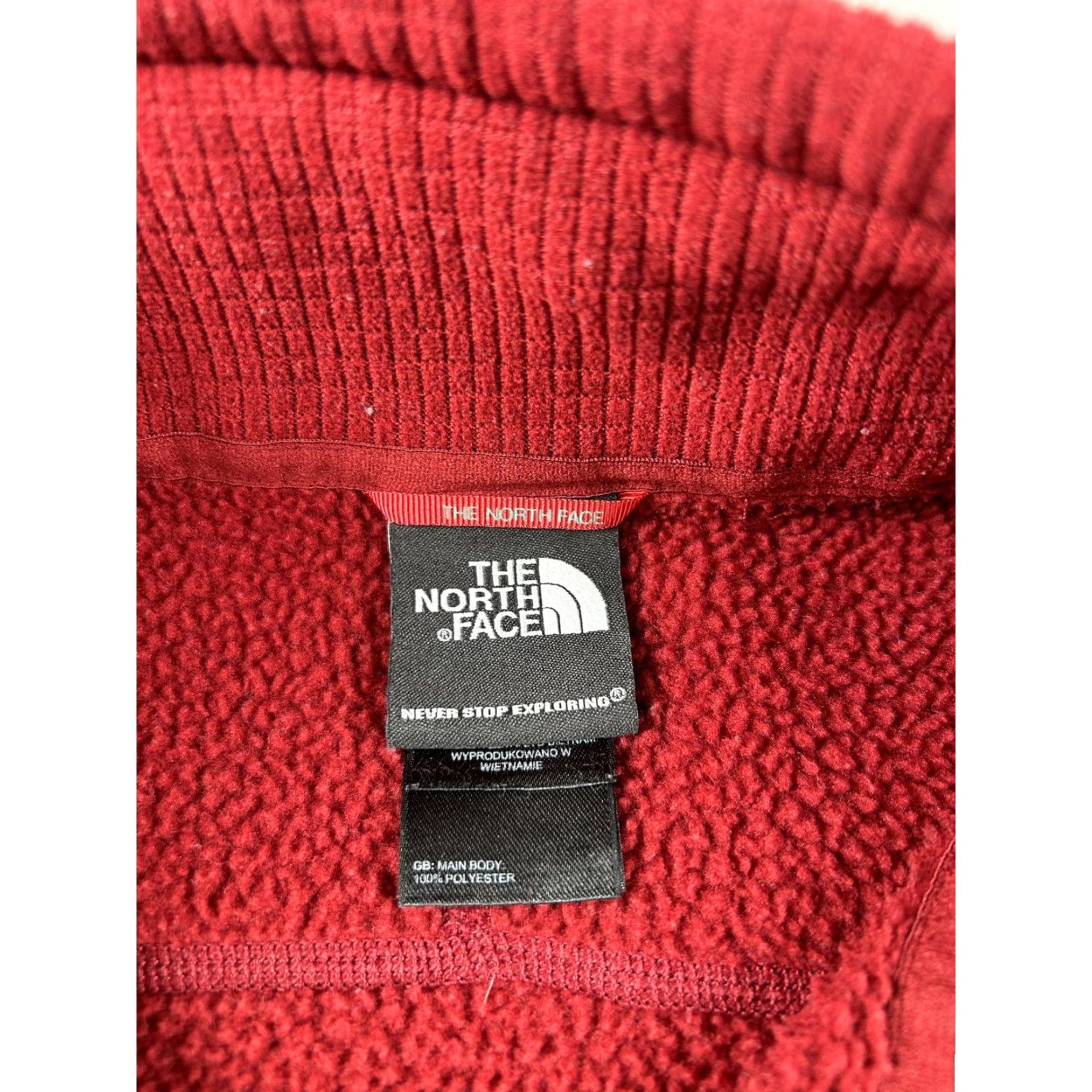 The North Face The North Face Fleece Pullover Mens M Red Quarter Zip Grid Mock Neck Pullover 1/4 Zip Hiking Size US M / EU 48-50 / 2 - 3 Thumbnail
